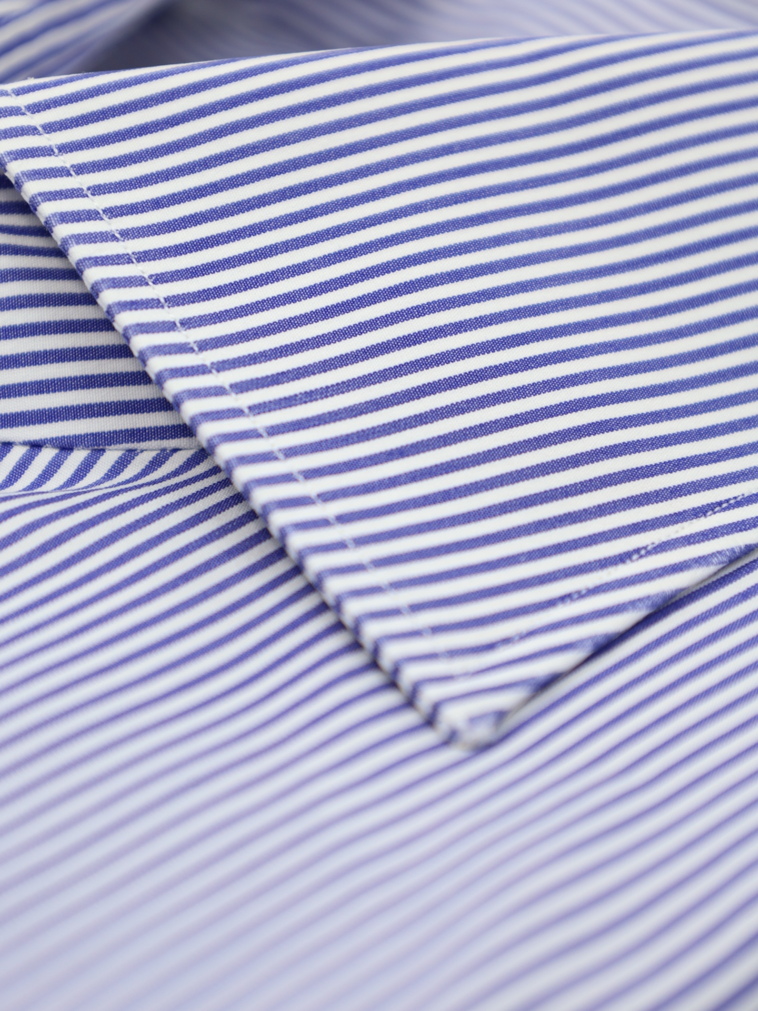 Kiton Light Blue Pinstripe Cotton Shirt
