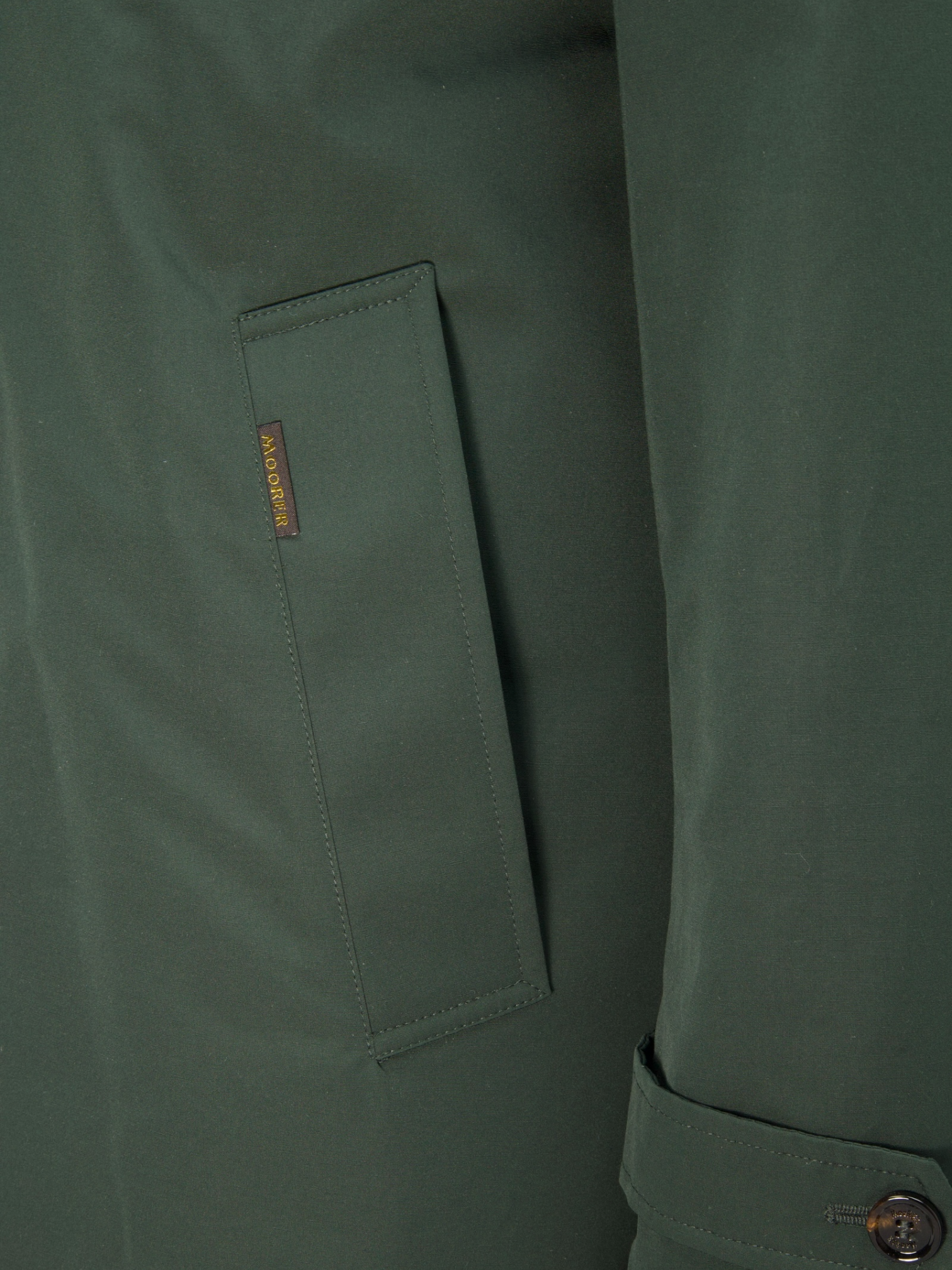 Moorer Forest Green Water-repellent Carcoat