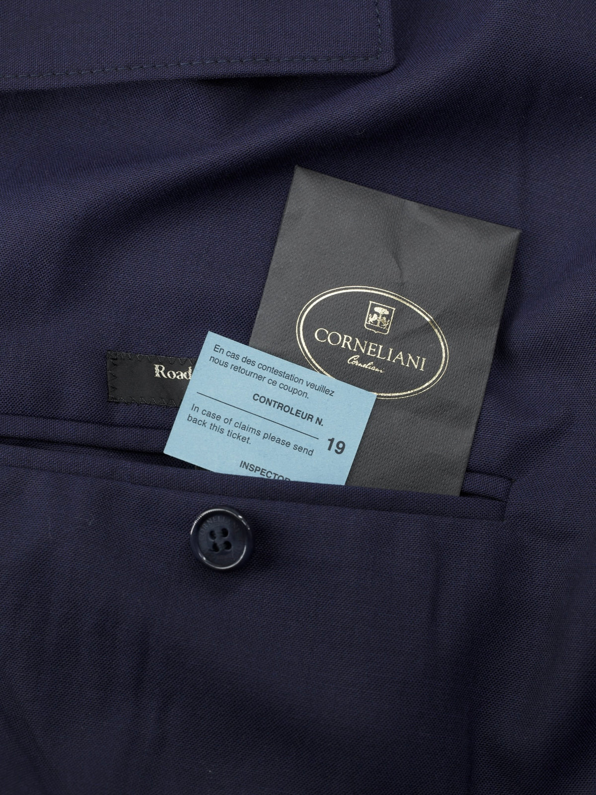 Corneliani Dark Blue Wool " Road to Excellence" Lightweight Carcoat