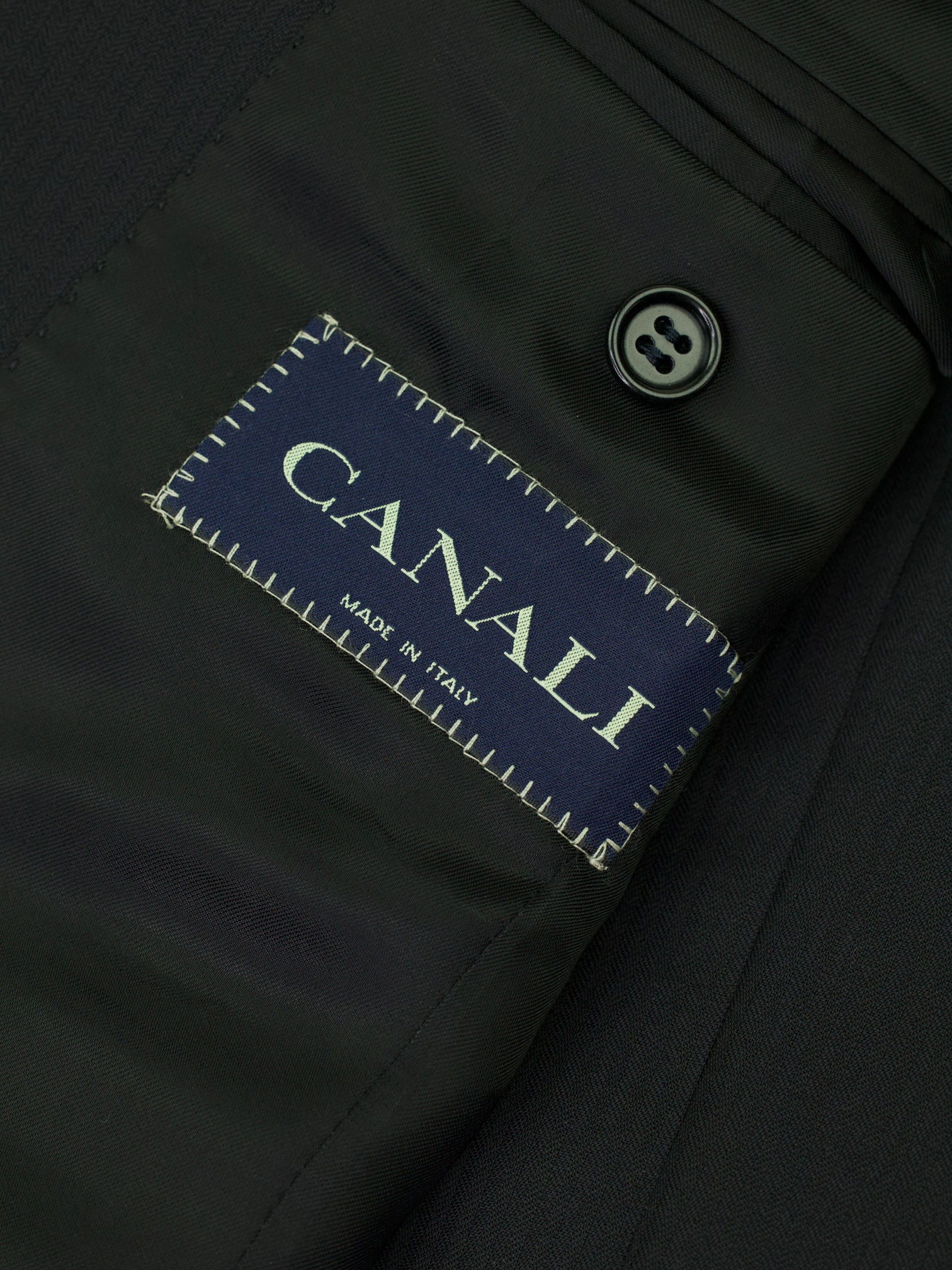 Canali Black & Grey Super 120's Traditional Micro-Herringbone Morning Suit