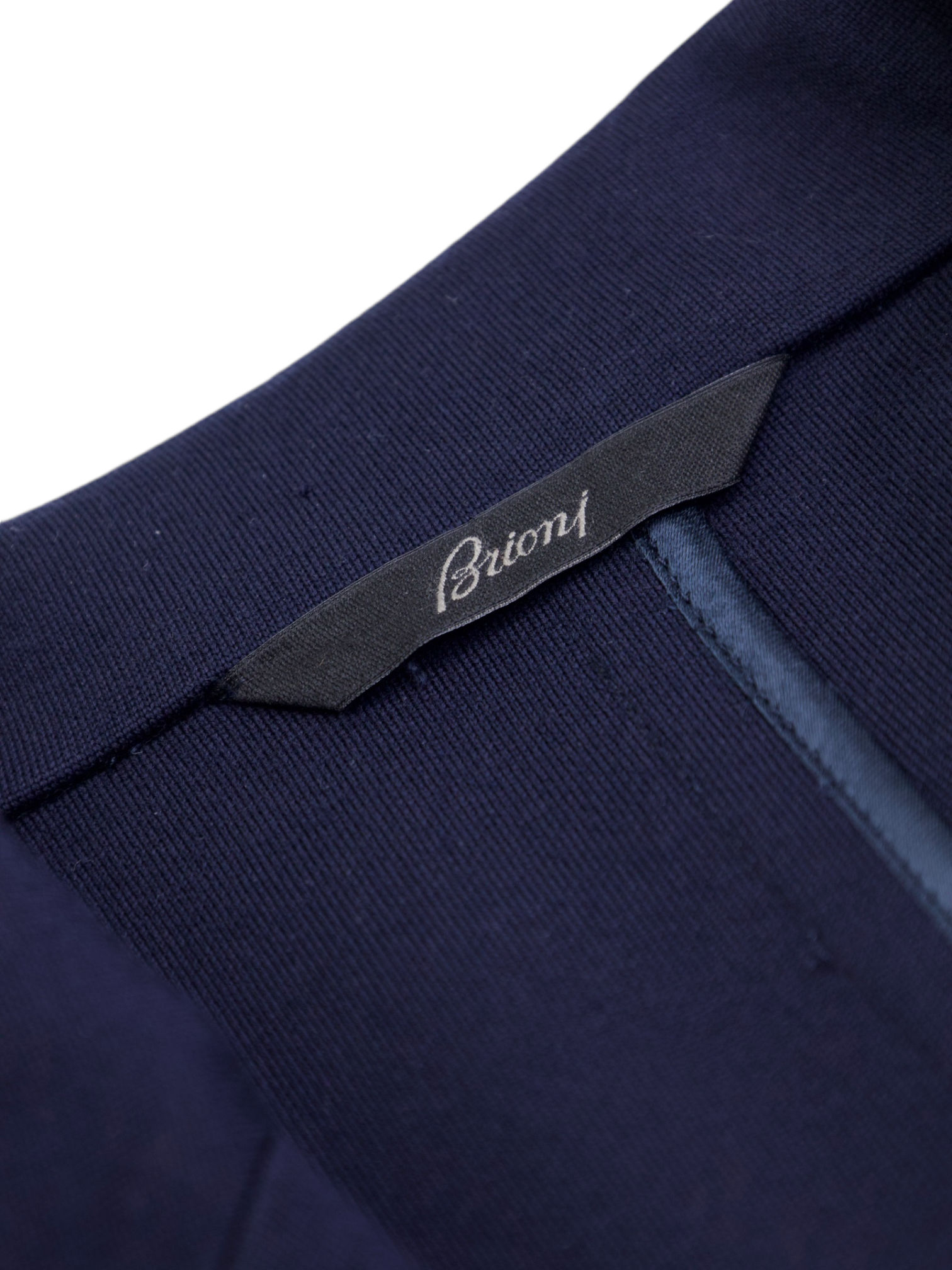 Brioni Navy Wool & Polyamide Jersey Knitted Blazer