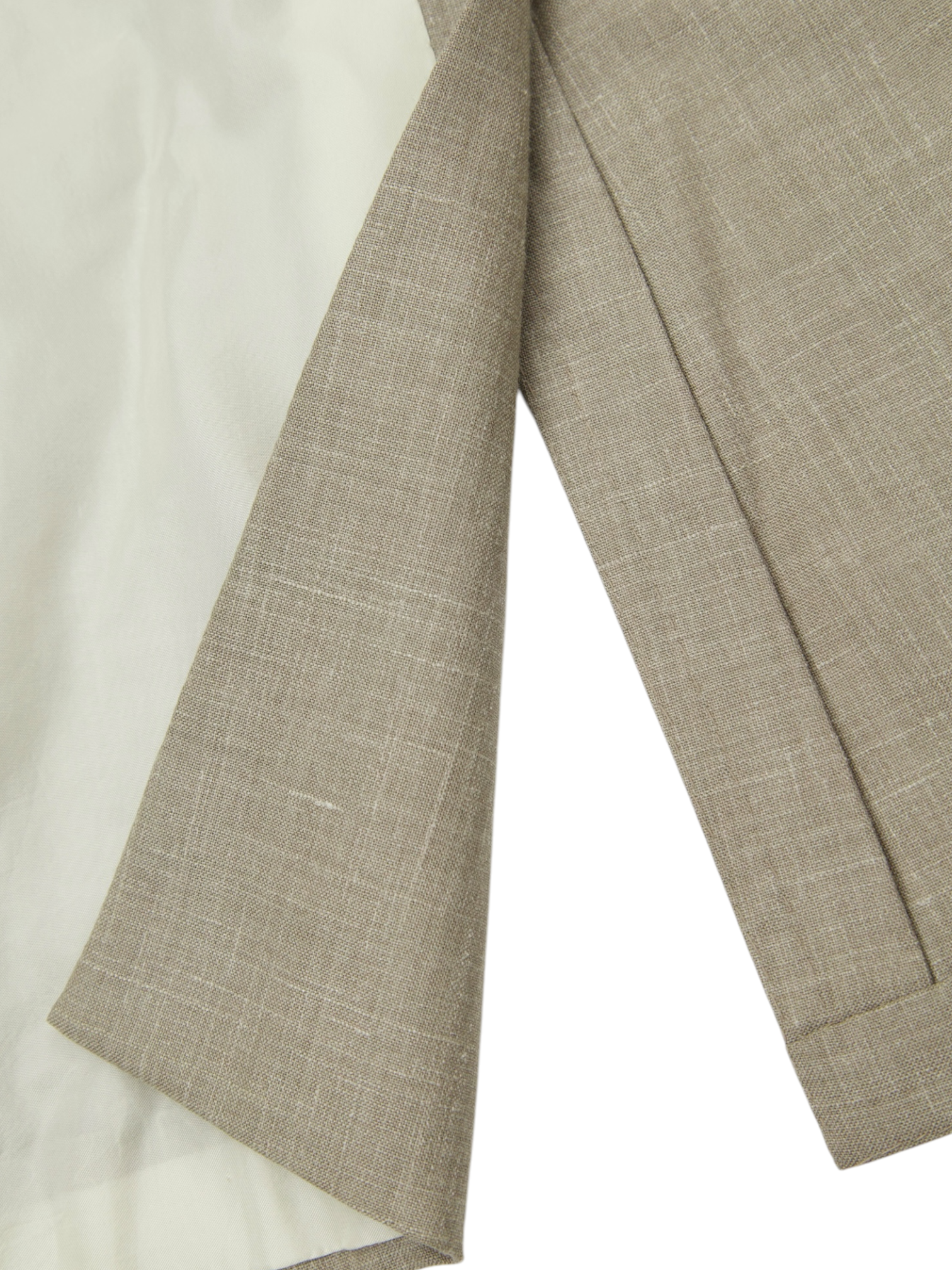 Orazio Luciano Light Brown Wool, Silk & Linen "Summertime" Jacket