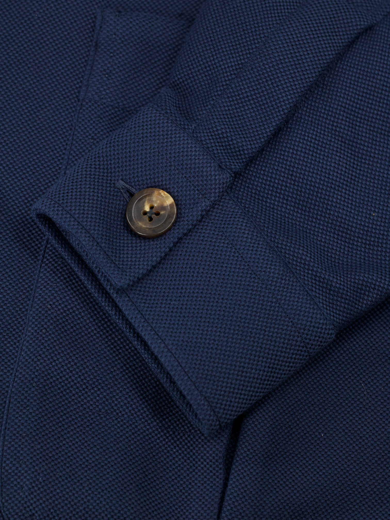 100 Hand Dark Blue Drago Cotton-Piqué Traveller Jacket