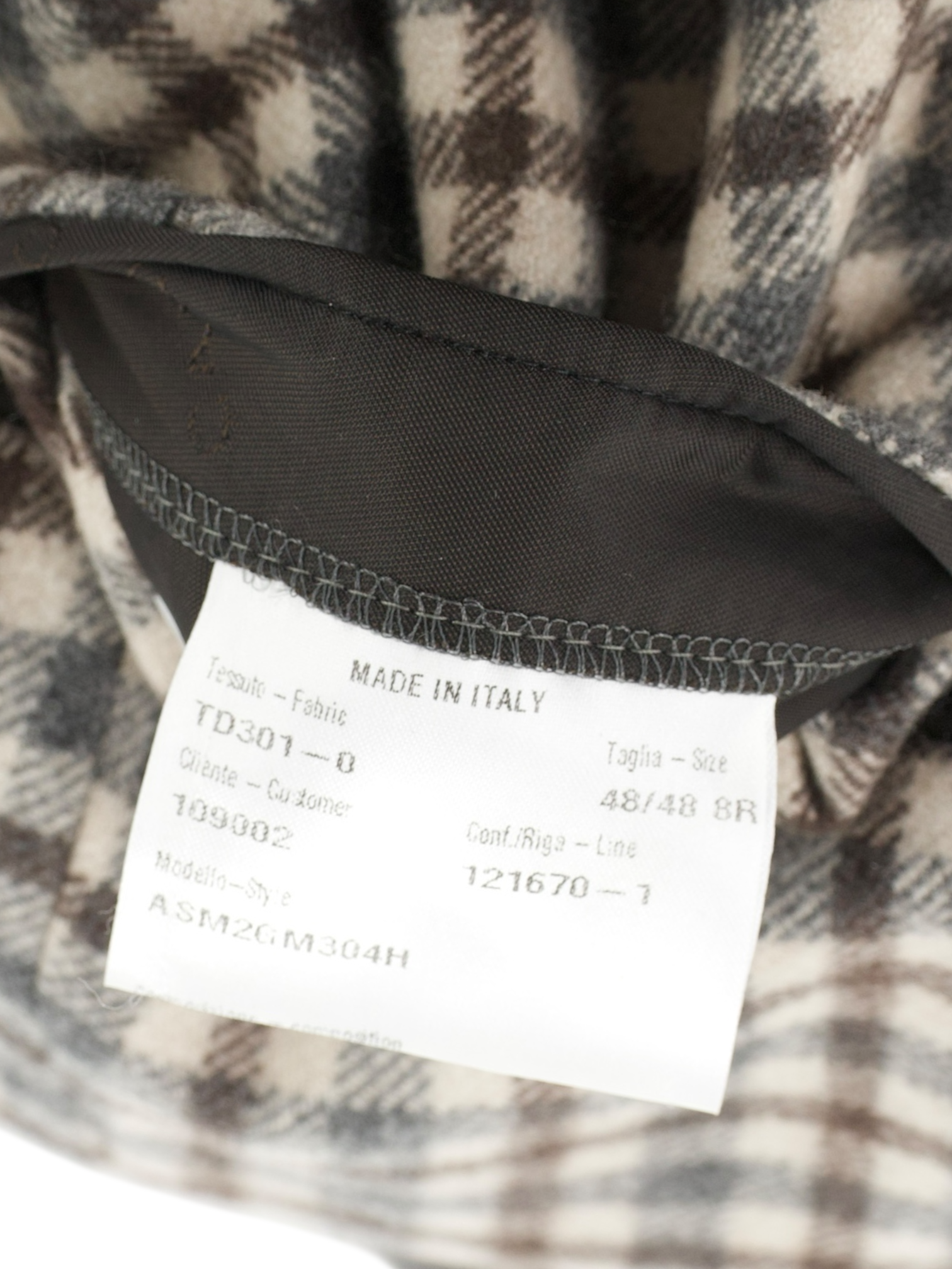 Caruso Ecru & Brown Pure Plushy Cashmere Checkered Jacket