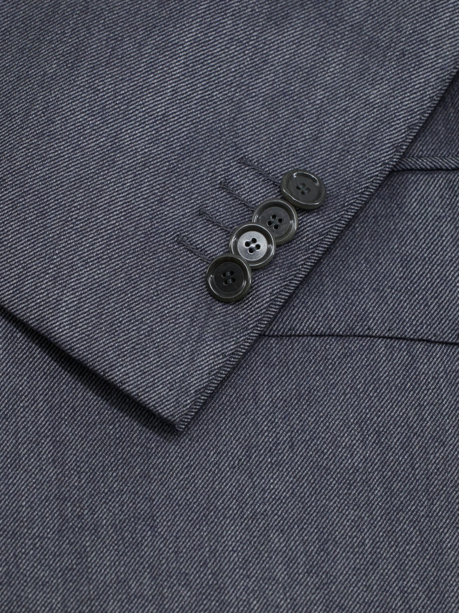 Cesare Attolini 3-Piece Grey Super 130's & Cashmere Peak-Lapel Suit