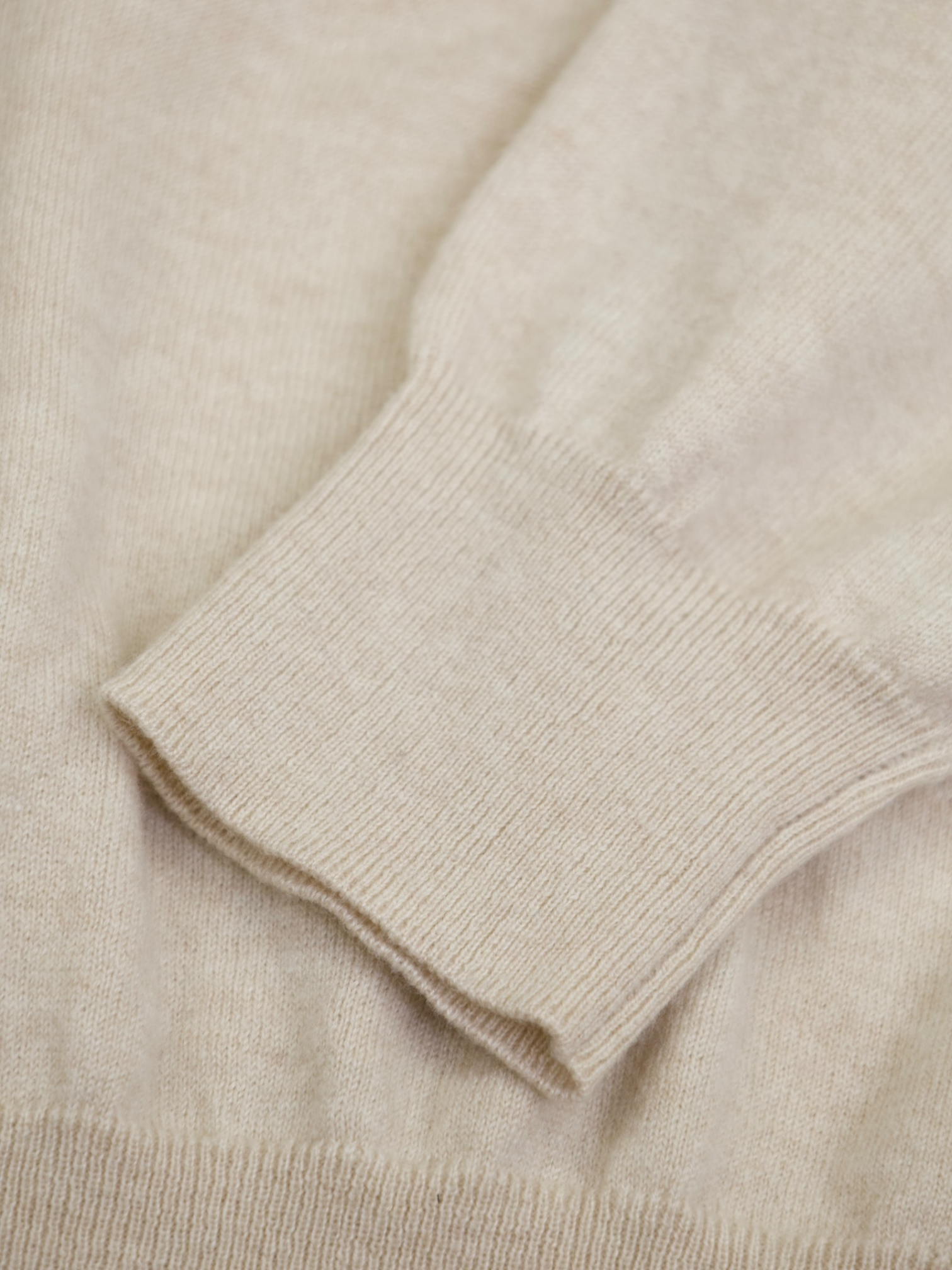 Brunello Cucinelli Light Brown Pure Cashmere V-Neck