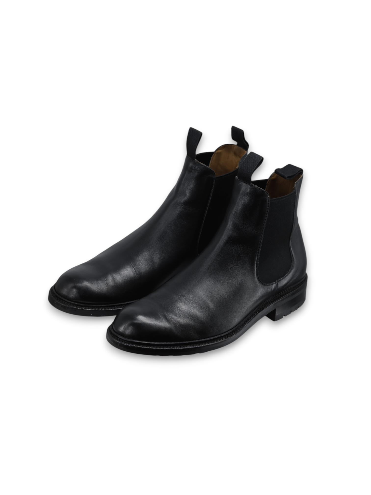 Carmina Black Funchal-Leather Commando-Sole Llubu Chelsea Boot
