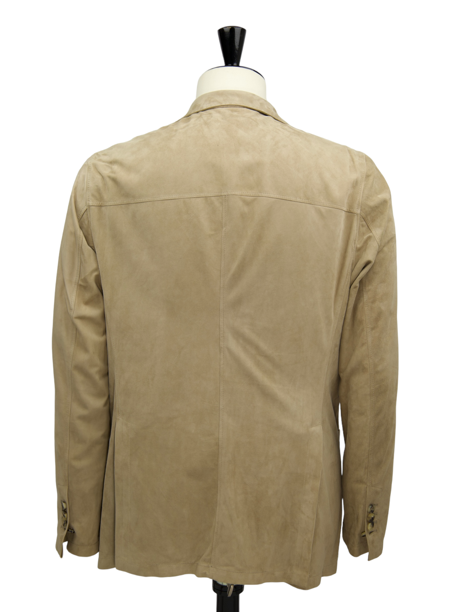 Rifugio Beige Italian Suede Handmade Blazer Jacket