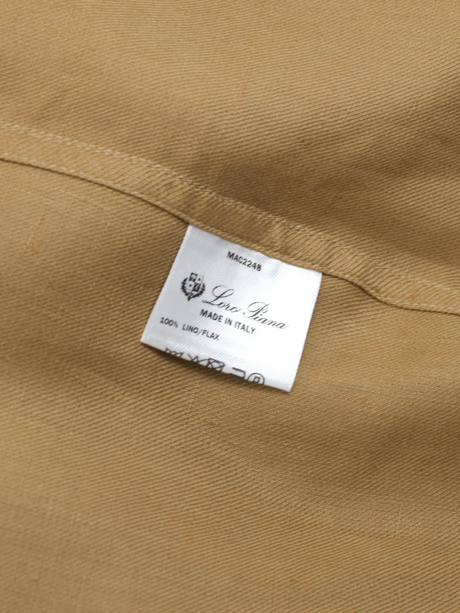 Loro Piana Brown Pure Linen Saharian Shirt