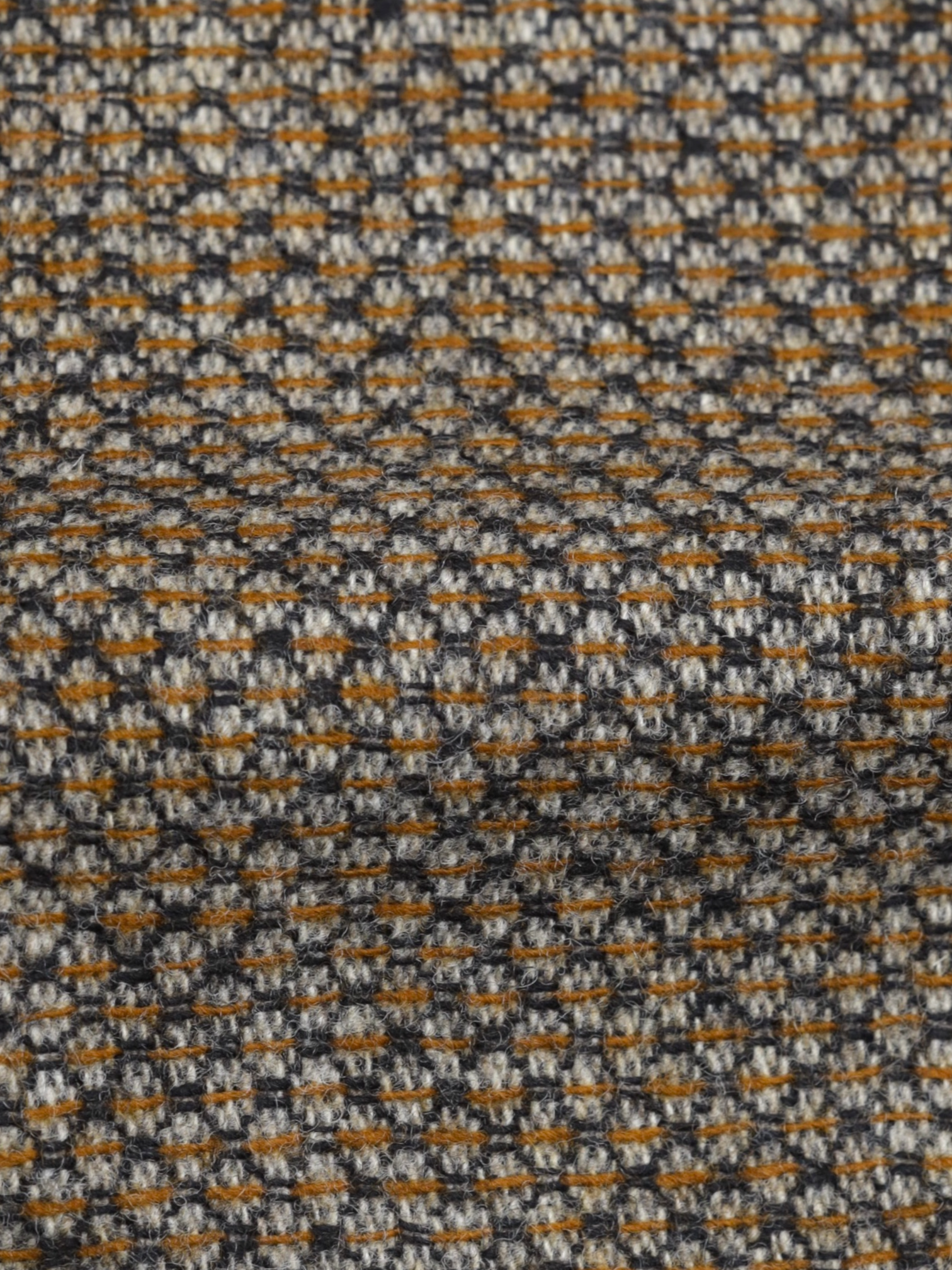 Corneliani ID Brown & Orange Wool & Cashmere Bicolor Micro-Pattern Vespa Jacket
