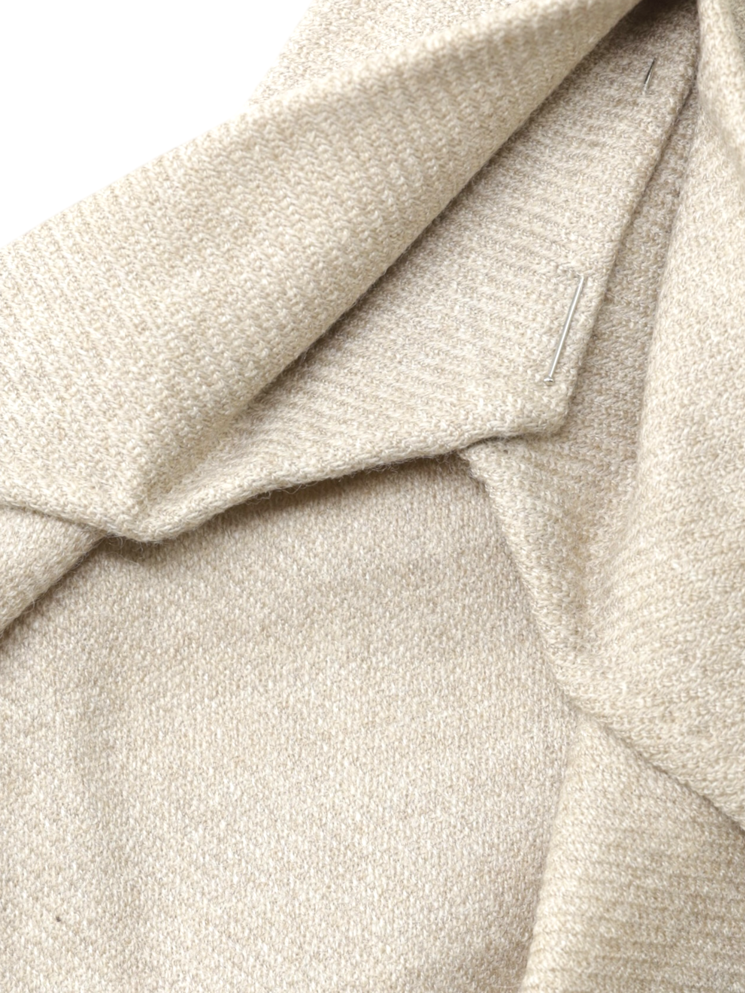 Kiton 5-Fold Light Brown Knitted Cashmere-Blend Untipped & Handrolled Tie