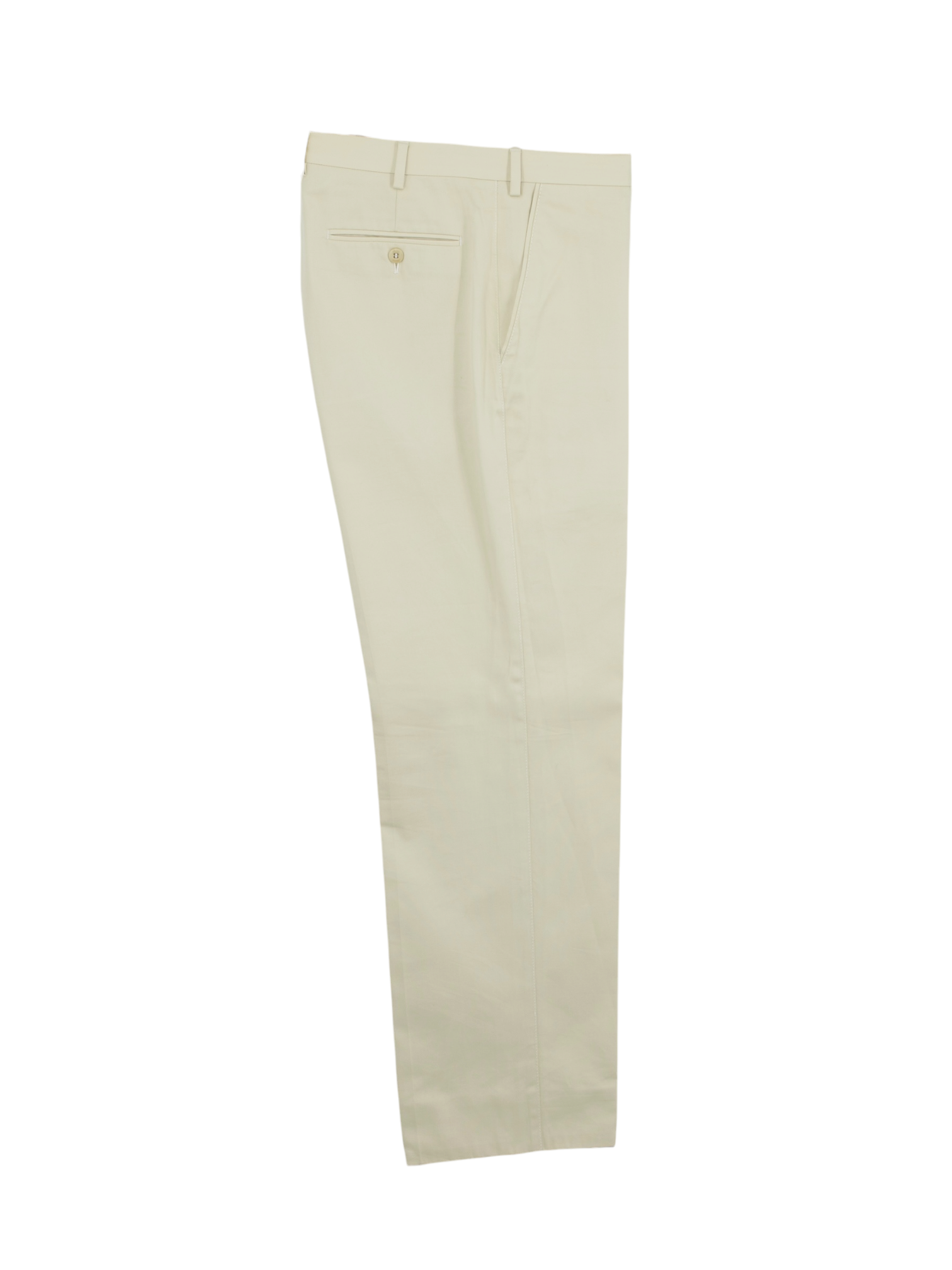 Brioni Ecru Pure Cotton Twill Portorico Trousers