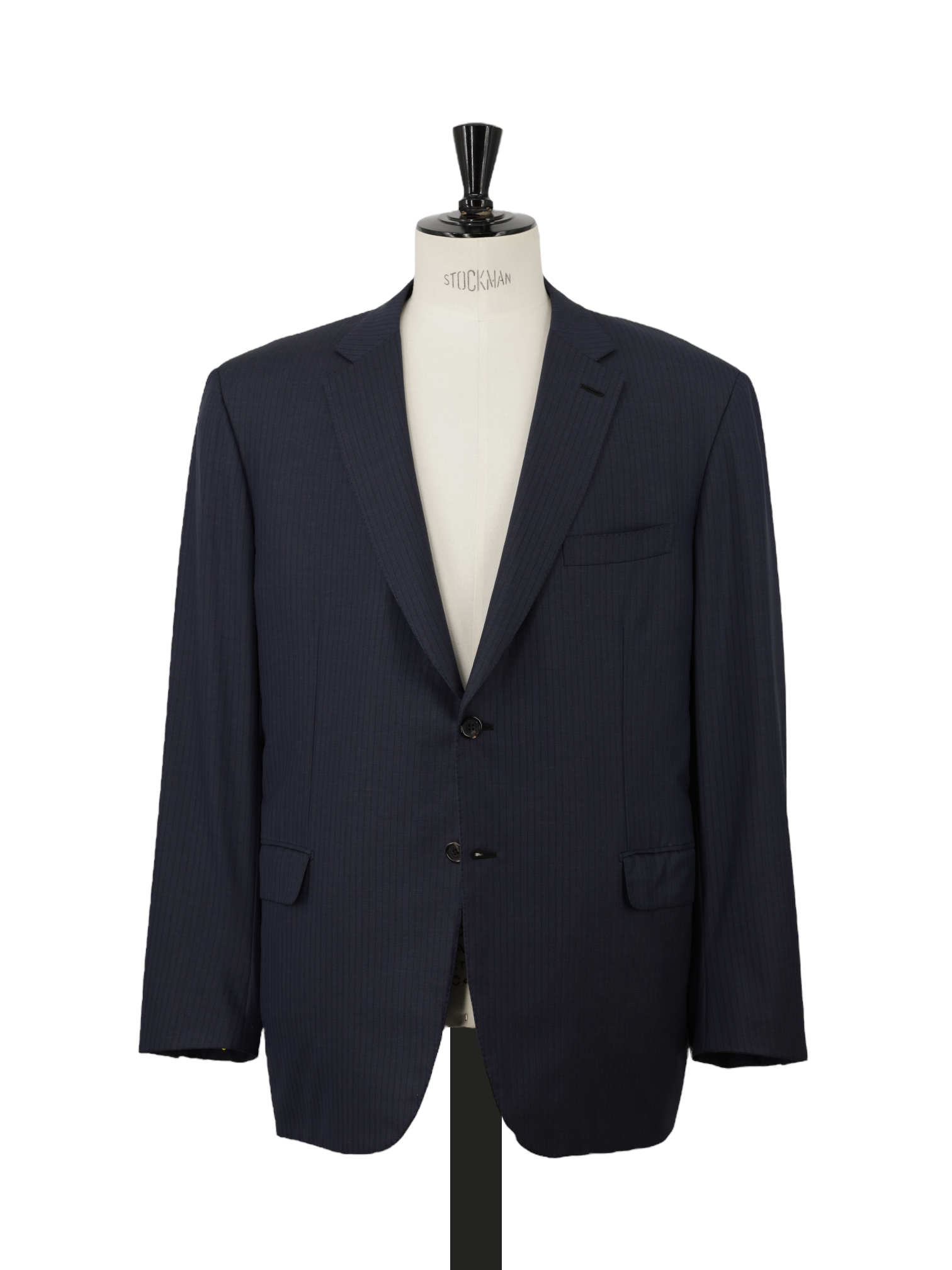 Brioni Dark Blue Super 200's Pinstripe Brunico Suit