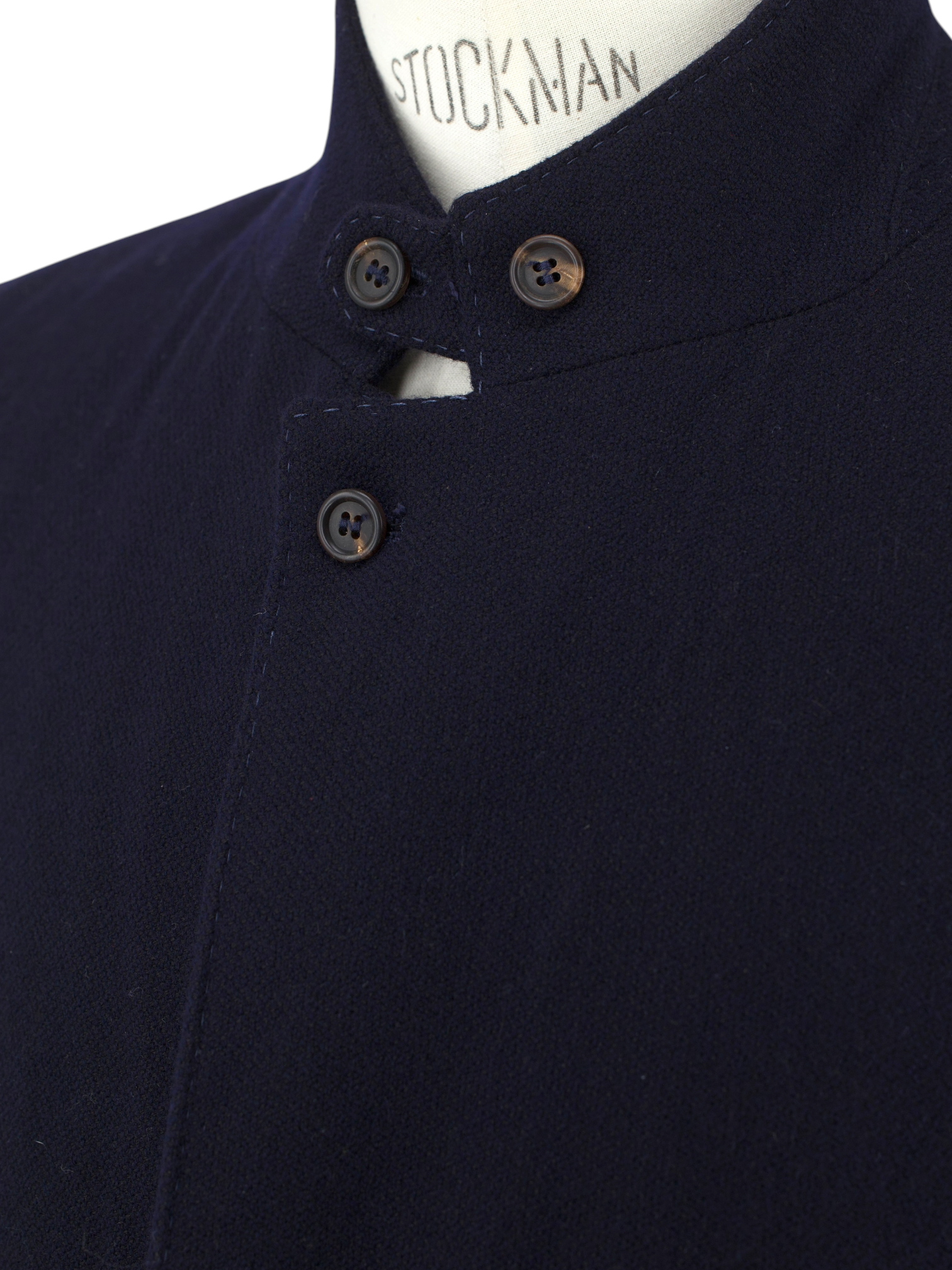 Brunello Cucinelli Navy Wool & Cashmere Relaxed-Style Jacket