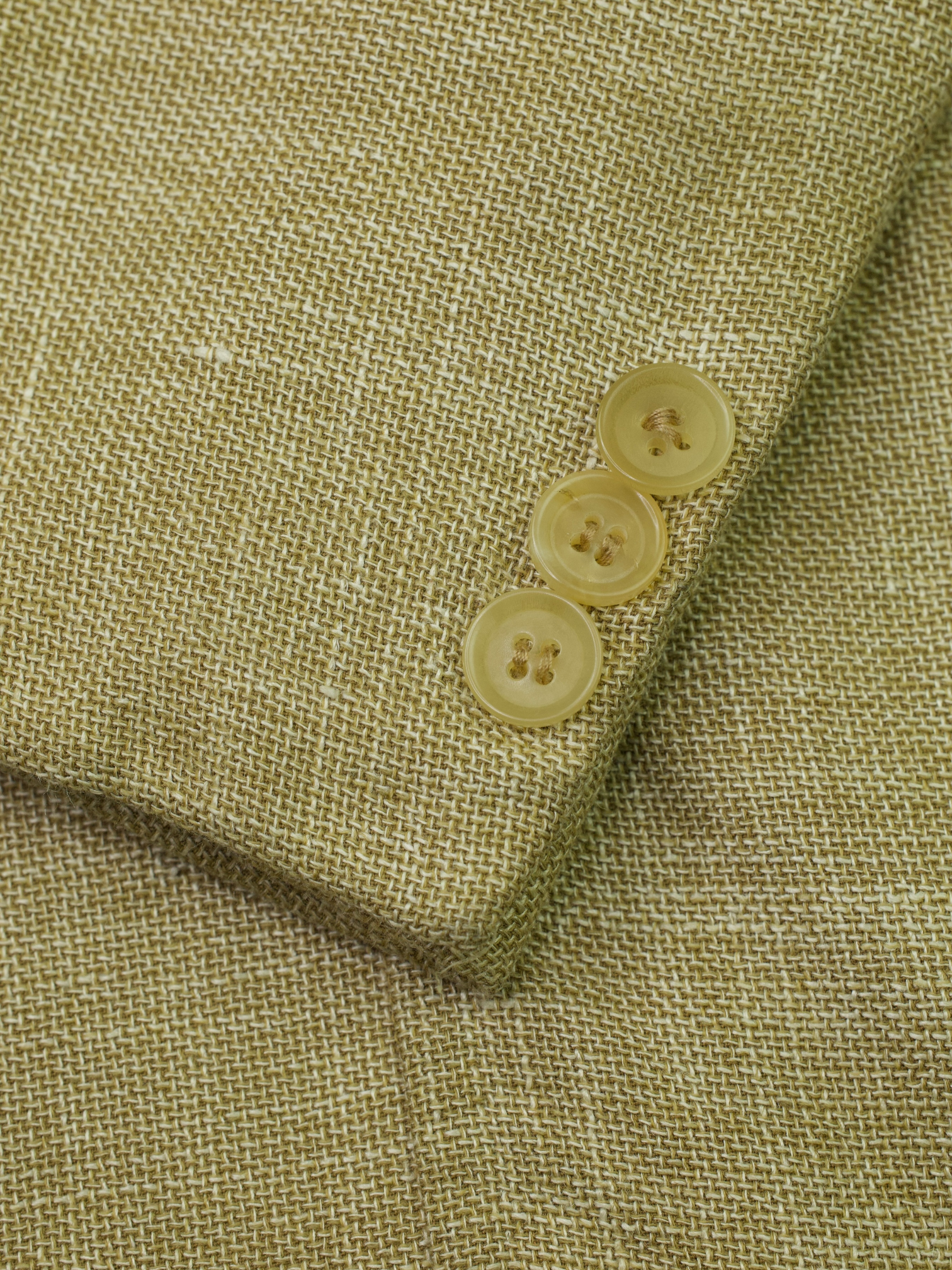 Isaia Sand Cotton, Silk, Linen & Wool Hopsack Jacket