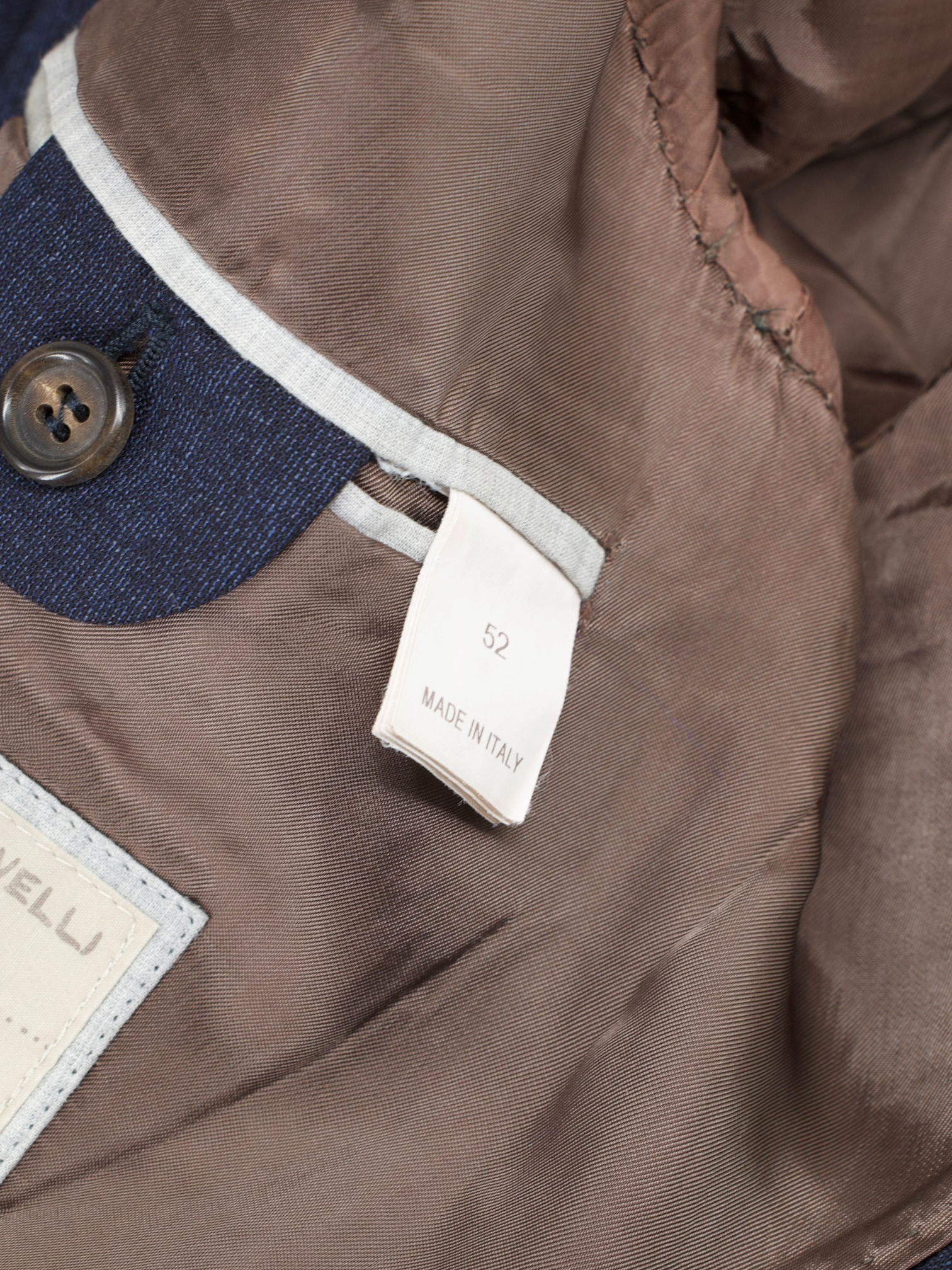 Brunello Cucinelli Dark Blue Wool-Blend Pinpoint Suit