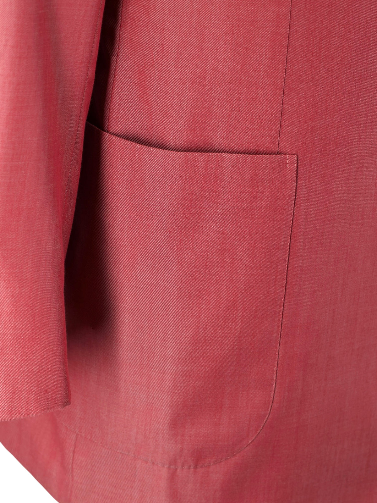 Brioni Coral Pink Silk & Cotton Twill "Prossimo" Summer Jacket