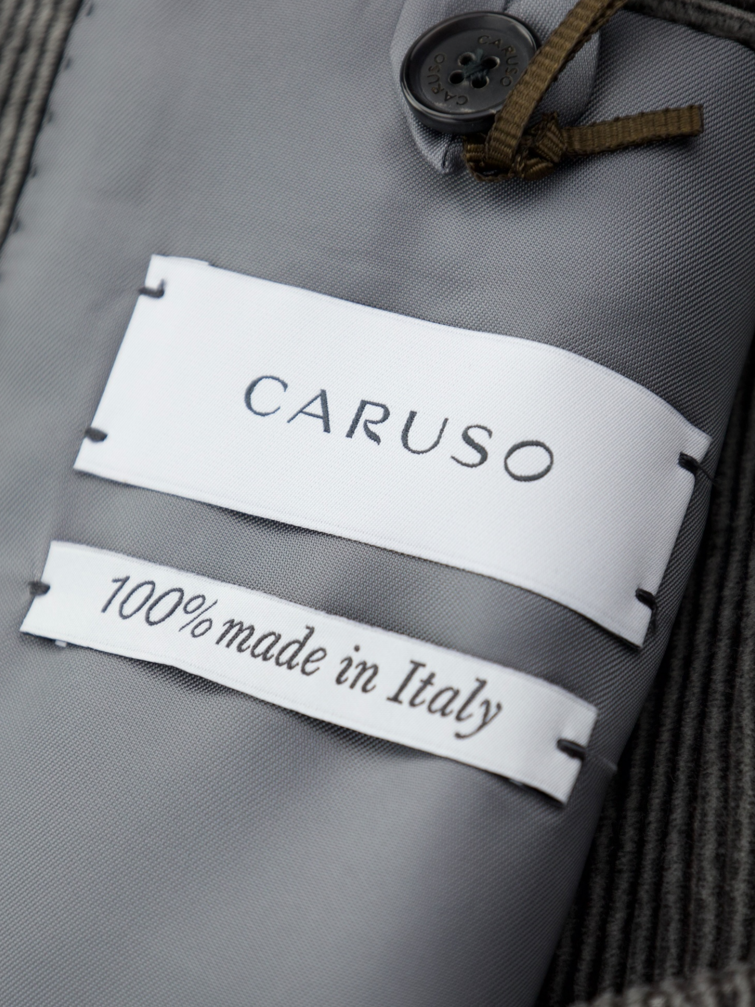 Caruso Grey Cotton & Cashmere Corduroy Aida Jacket