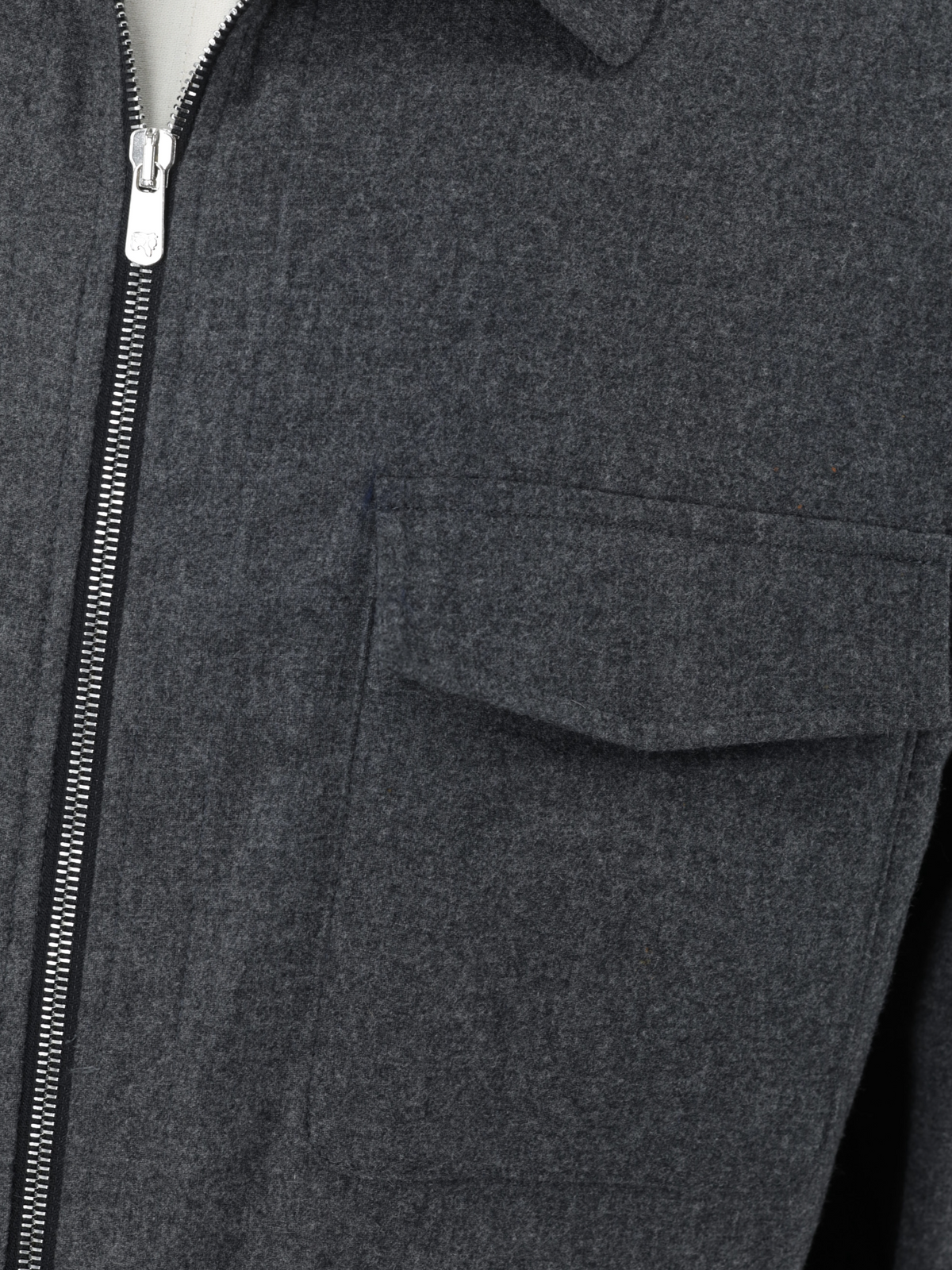 Marco Pescarolo Grey Wool, Cashmere & Stretch Flannel Zip-Up Luxury Set