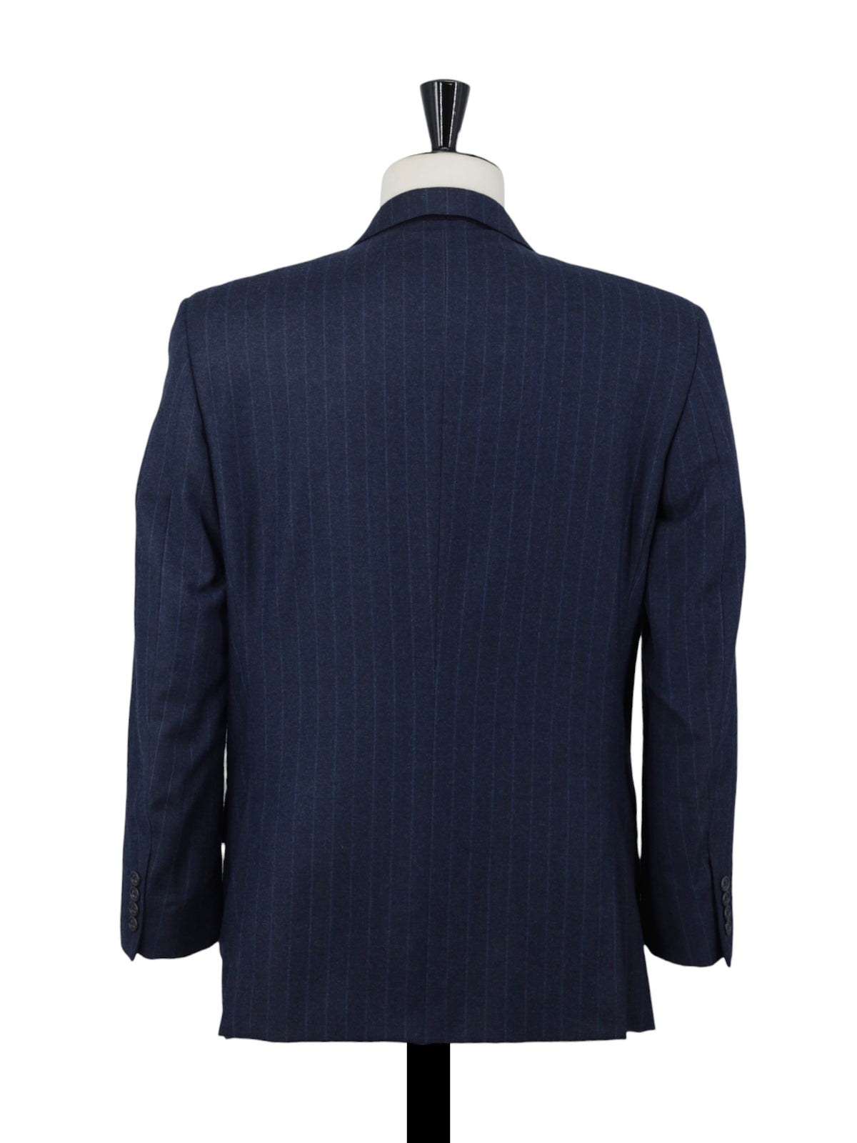 Ermenegildo Zegna Vintage Dark Blue Wool & Cashmere Double Breasted Pinstripe Suit