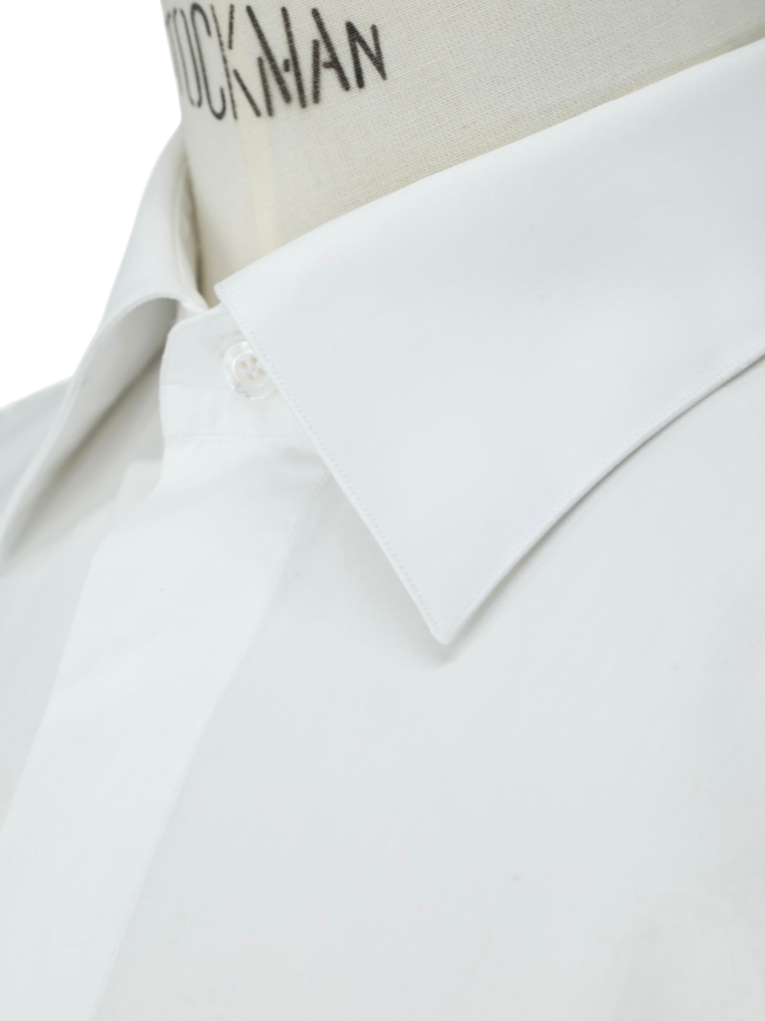 Fray White Poplin-Cotton French-Cuff Tuxedo Shirt