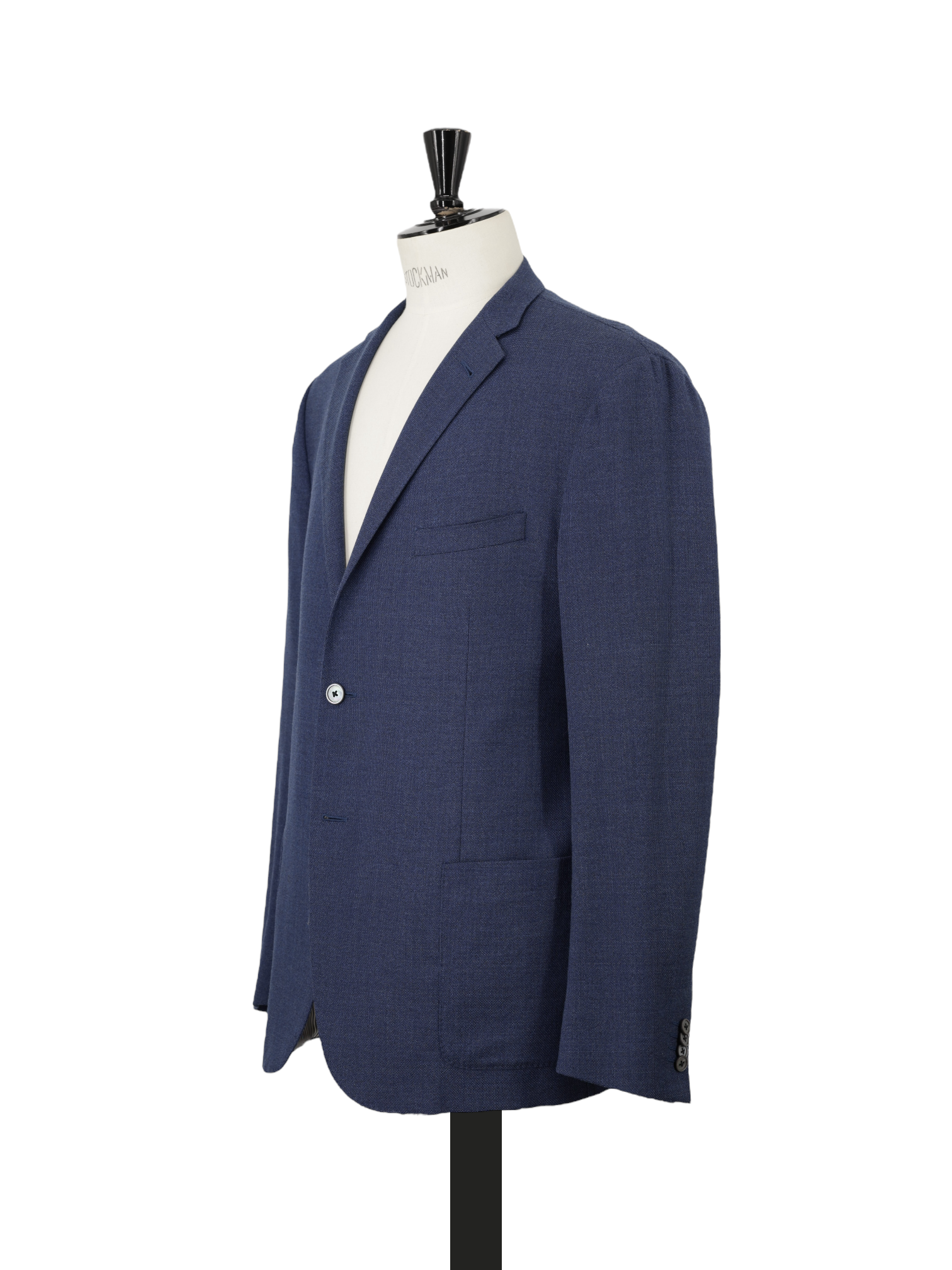 Corneliani Blue Super 100's Hopsack Summer Jacket