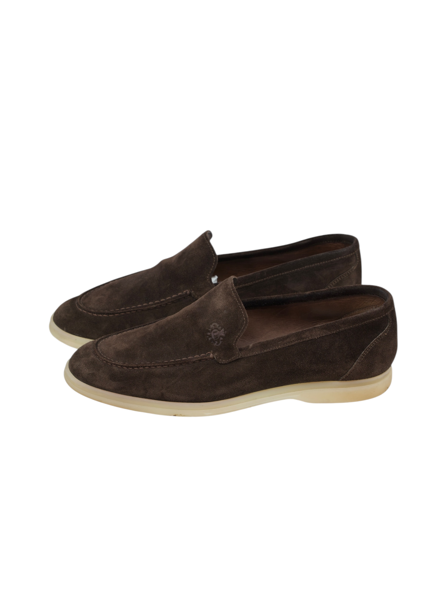 Luigi Borrelli Dark Brown Suede Summer Moccasin