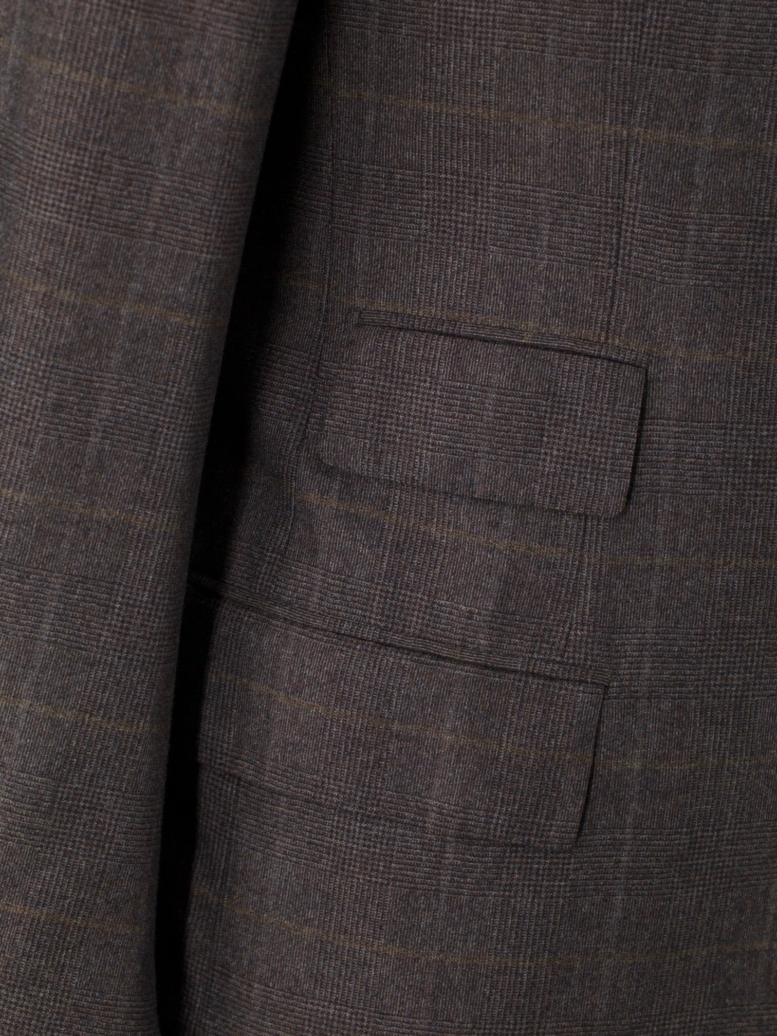 Cesare Attolini Dark Taupe Cashmere & Silk Checkered Winter Suit