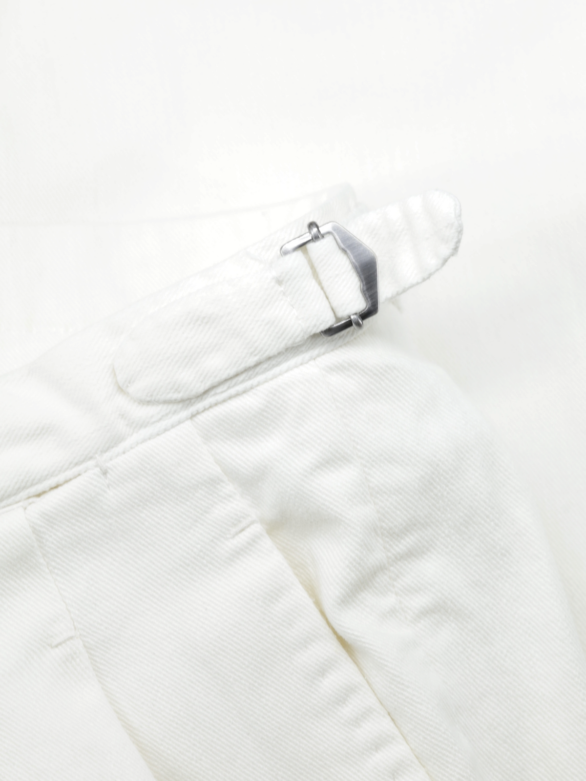 Cesare Attolini White Heavyweight Cotton-Stretch Twill Sartorial Trousers