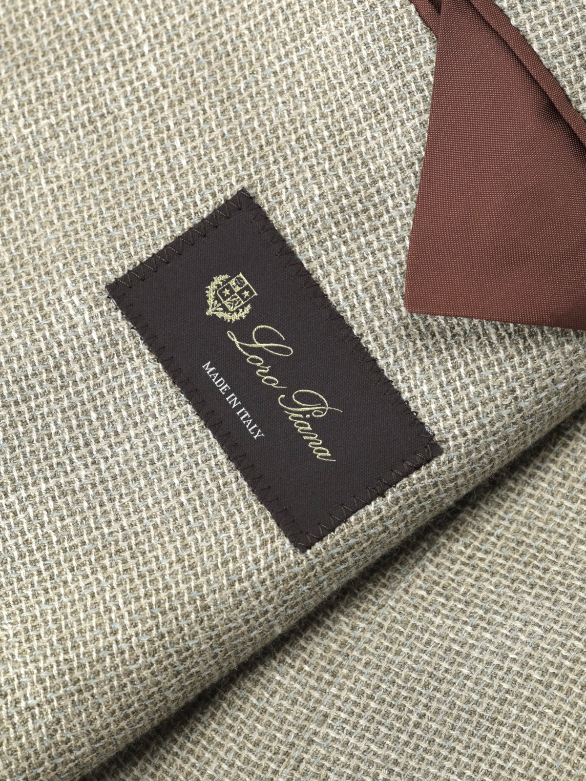 Loro Piana Pistache Green Wool, Silk & Linen Plain-Weave Jacket