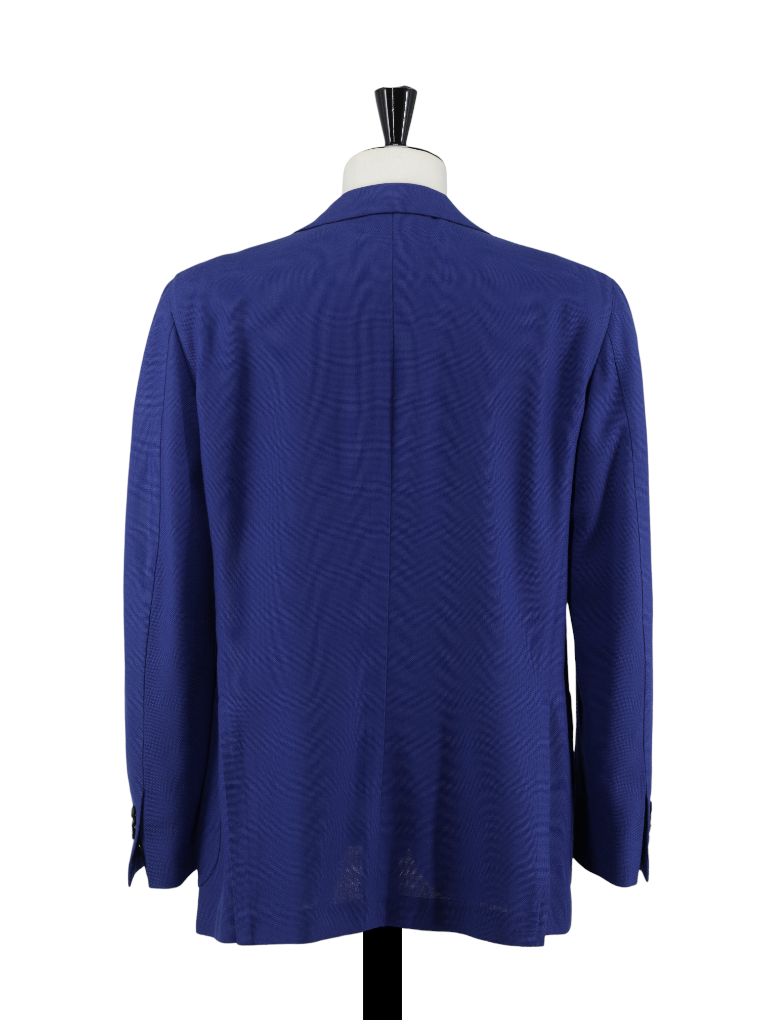 Cesare Attolini Cobalt Blue Wool, Lambswool & Silk Plain-Weave Jacket
