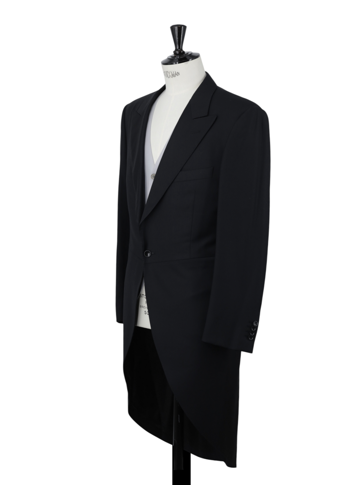 Ermenegildo Zegna Black & Grey Trofeo-Wool Traditional Morning Suit