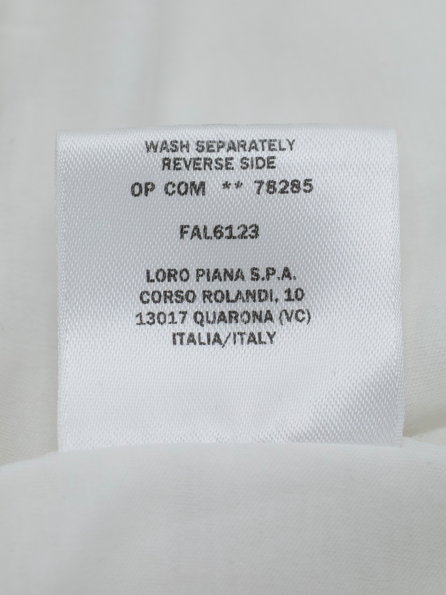 Loro Piana White Cotton Flannel Knitted Andrew Shirt