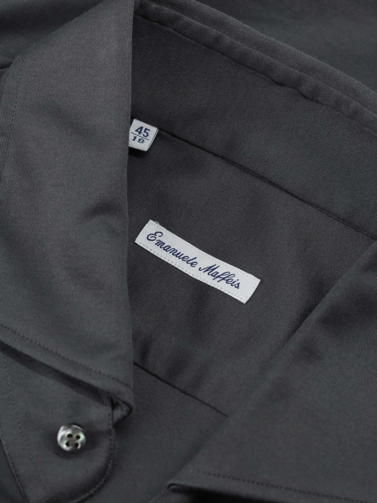 Emanuele Maffeis Warm Grey Mercerized-Cotton Jersey Shirt