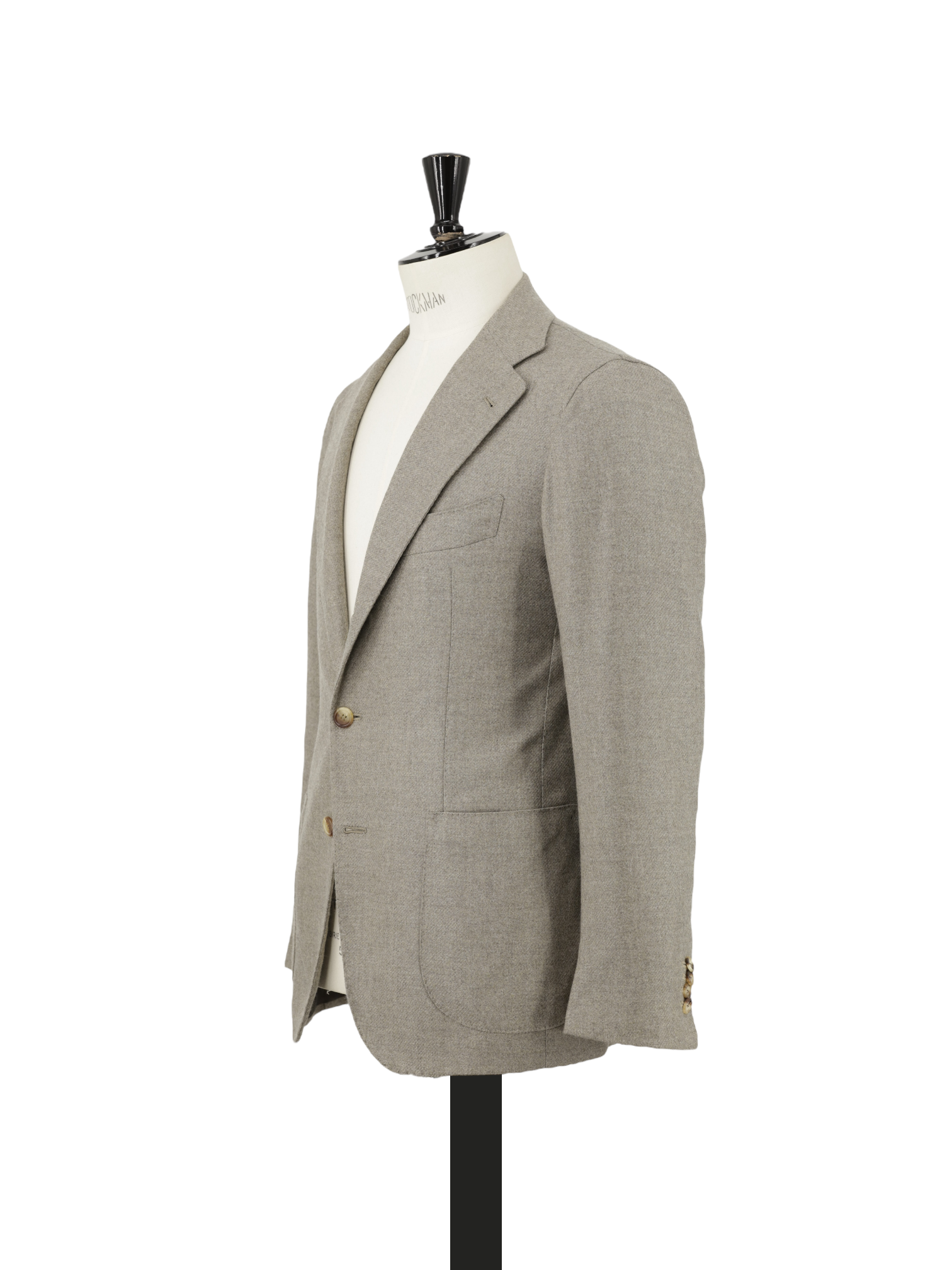 Orazio Luciano Oatmeal Wool & Cashmere Twill Jacket