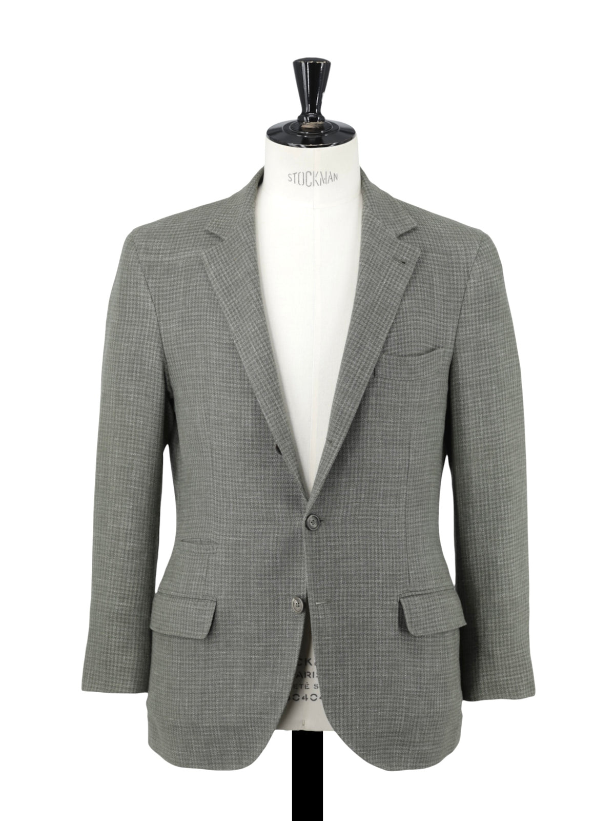 Brunello Cucinelli Sage Green Wool, Linen & Silk Pied de Poule Jacket
