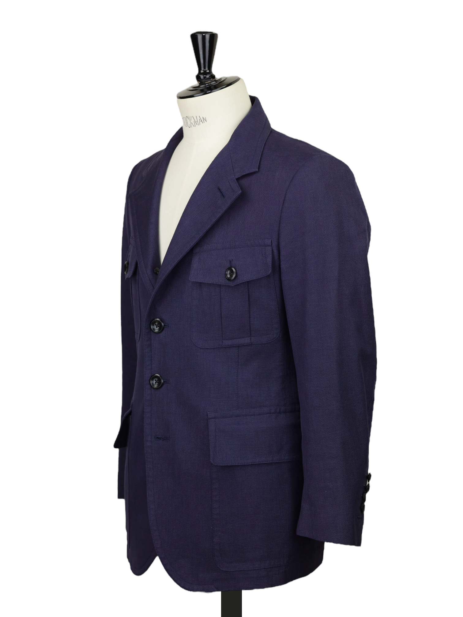Tom Ford Dark Blue Linen, Wool & Silk Urban-Safari Jacket