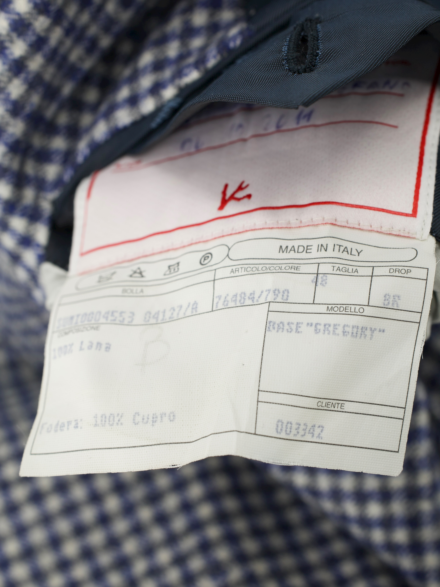 Isaia Blue Brushed-Wool Flannel Gun Check Jacket