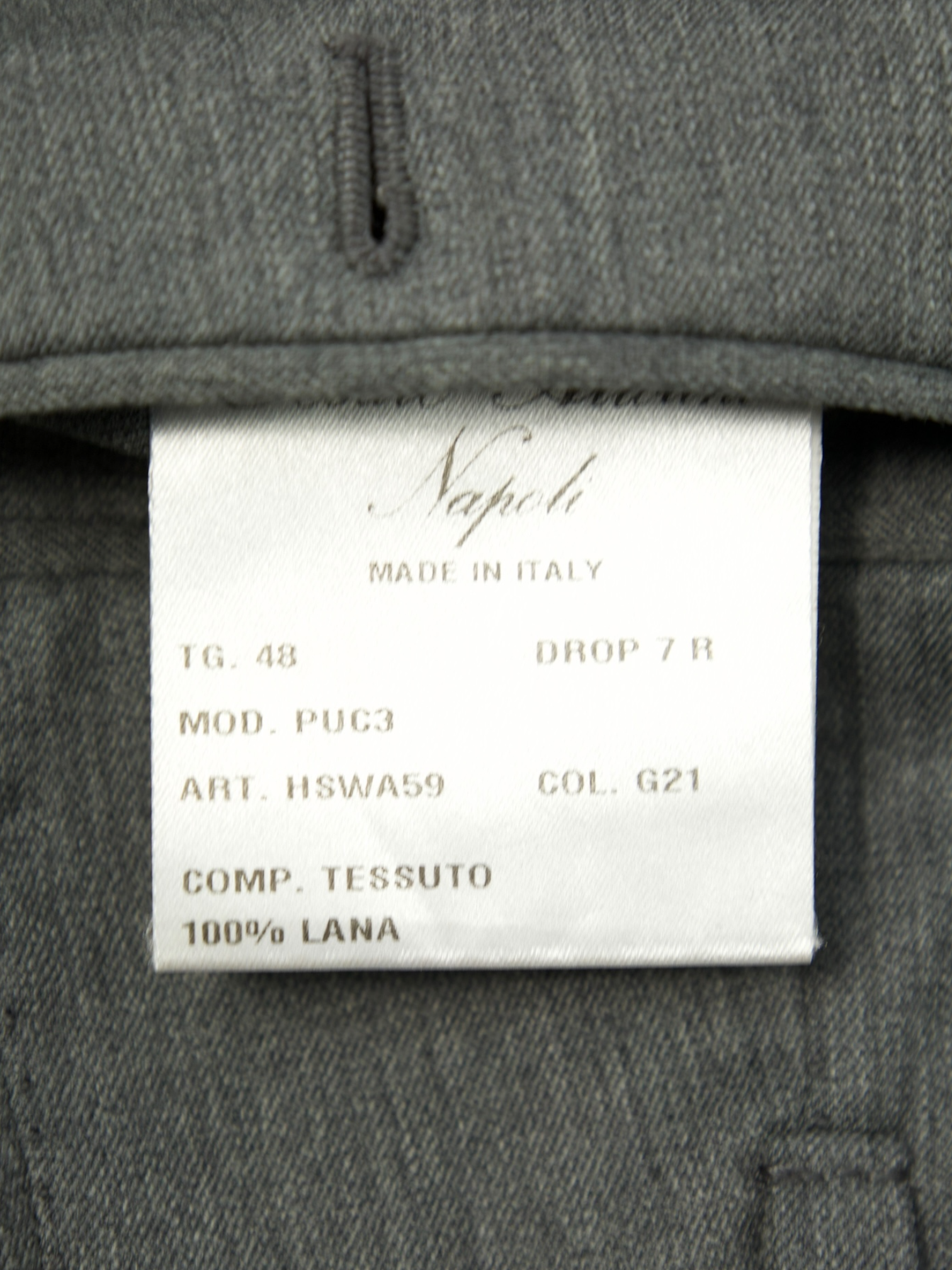 Cesare Attolini Grey Twill Sartorial Trousers