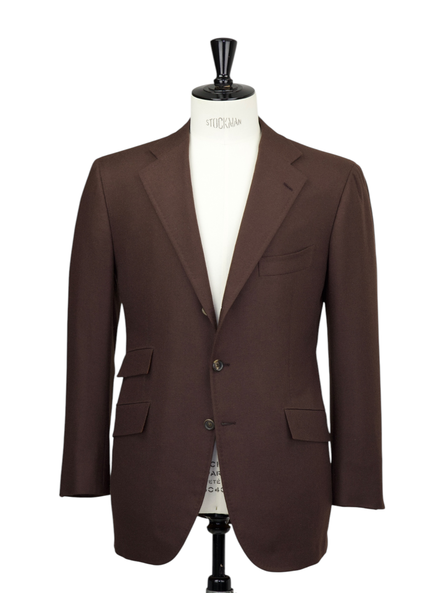 Cesare Attolini Castagne Brown Wool & Cashmere Twill Jacket