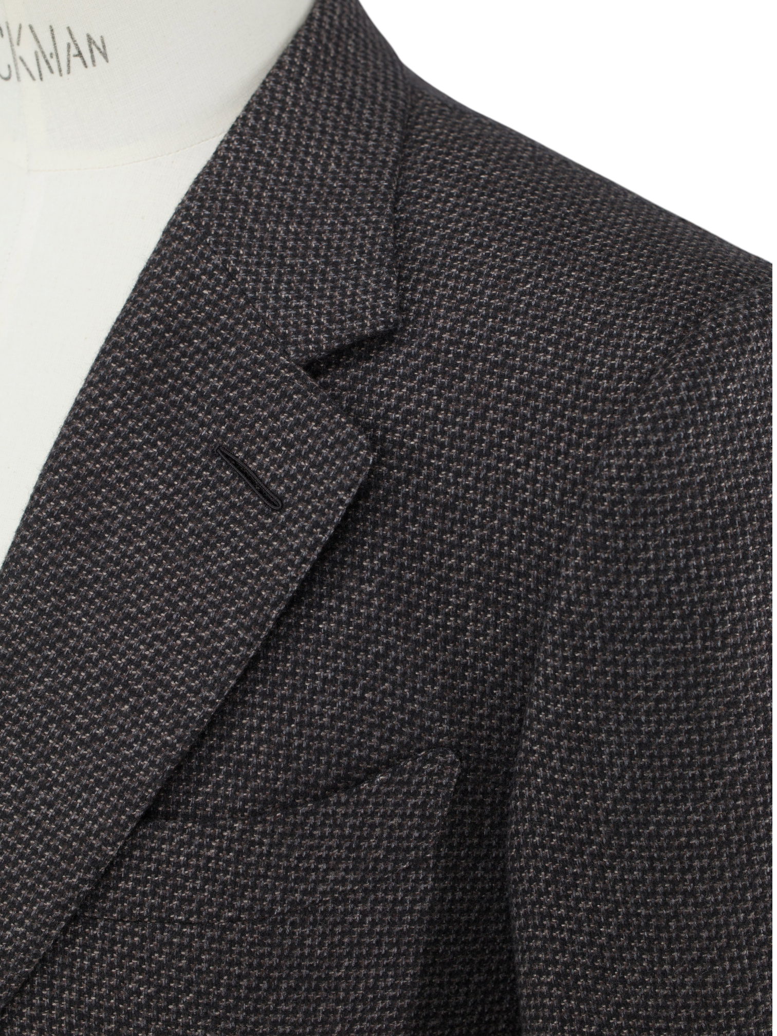 Tom Ford Warm Taupe Silk & Cashmere Micro-Pattern Windsor Jacket