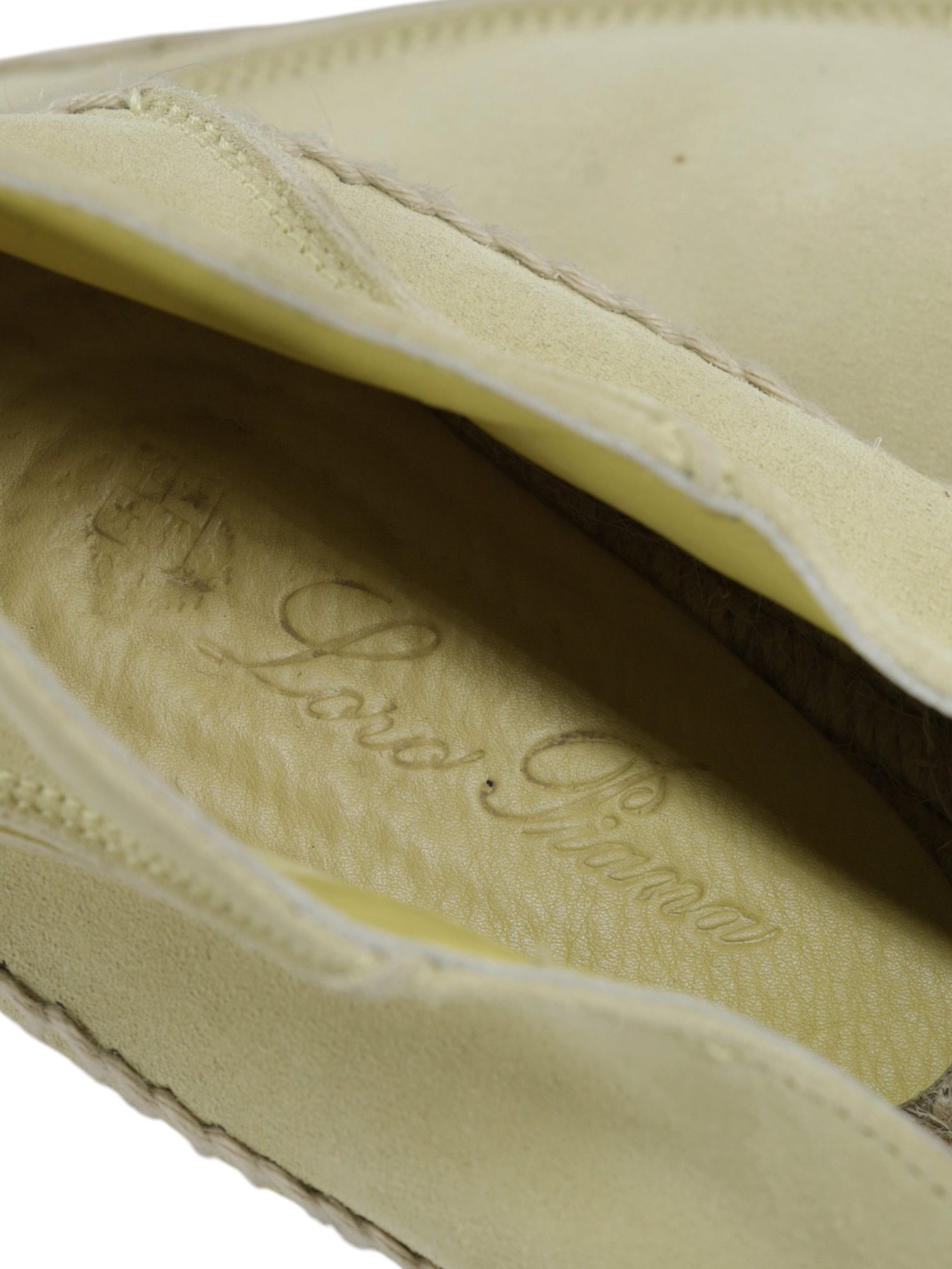Loro Piana Beige-Yellow Suede Seaside Walk Espadrilles
