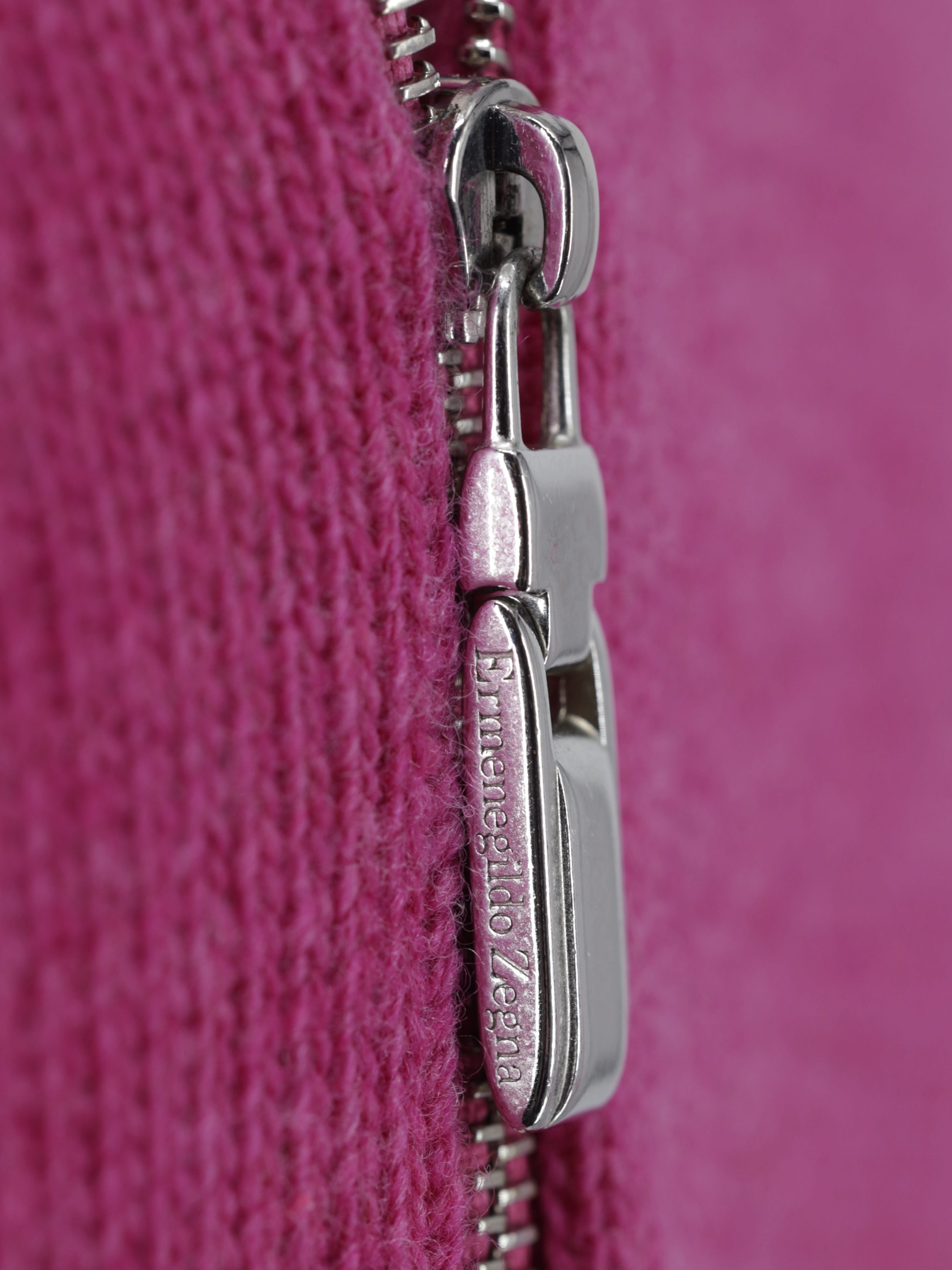 Ermenegildo Zegna Hot Pink Lightweight-Wool Half-Zip Sweater