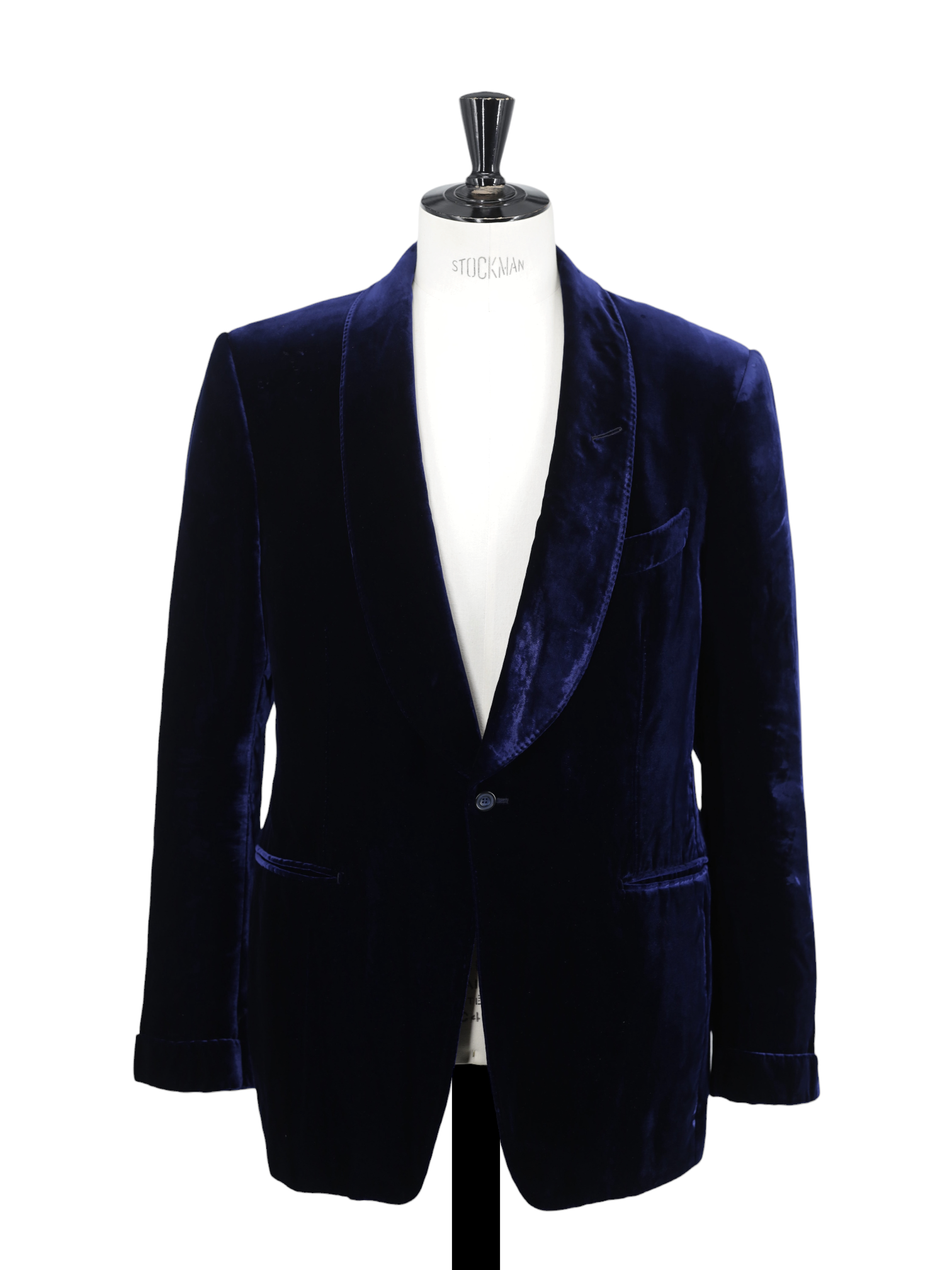 Tom Ford Dark Blue Viscose-Blend Shawl-Lapel Shelton Smoking Jacket