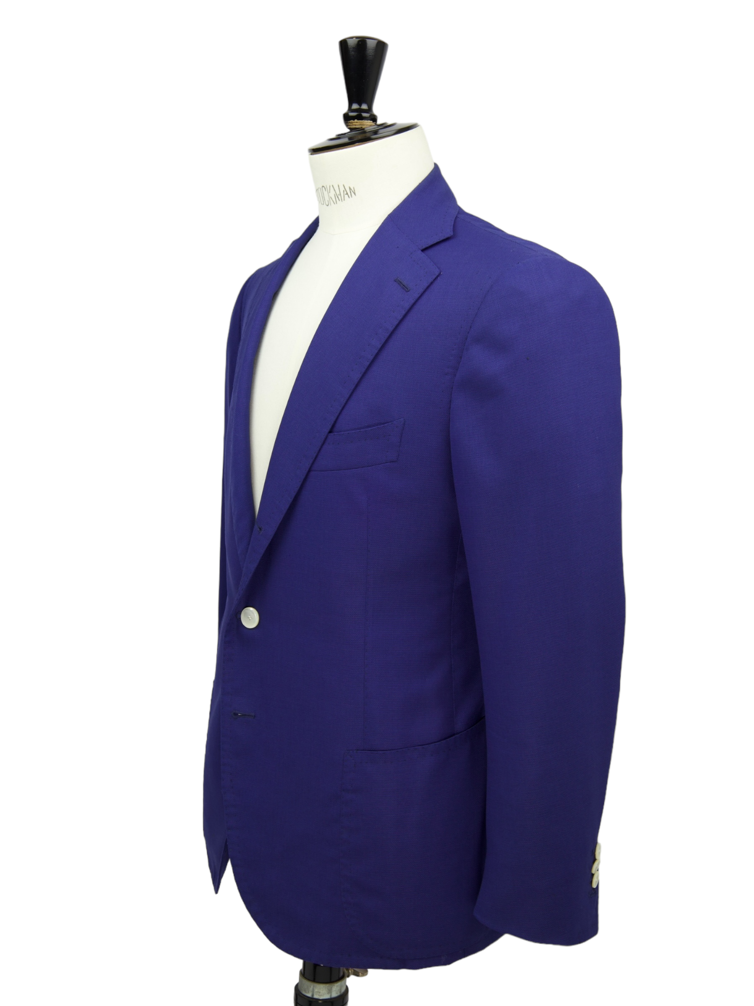 Cesare Attolini Cobalt Blue Super 130's Hopsack Jacket