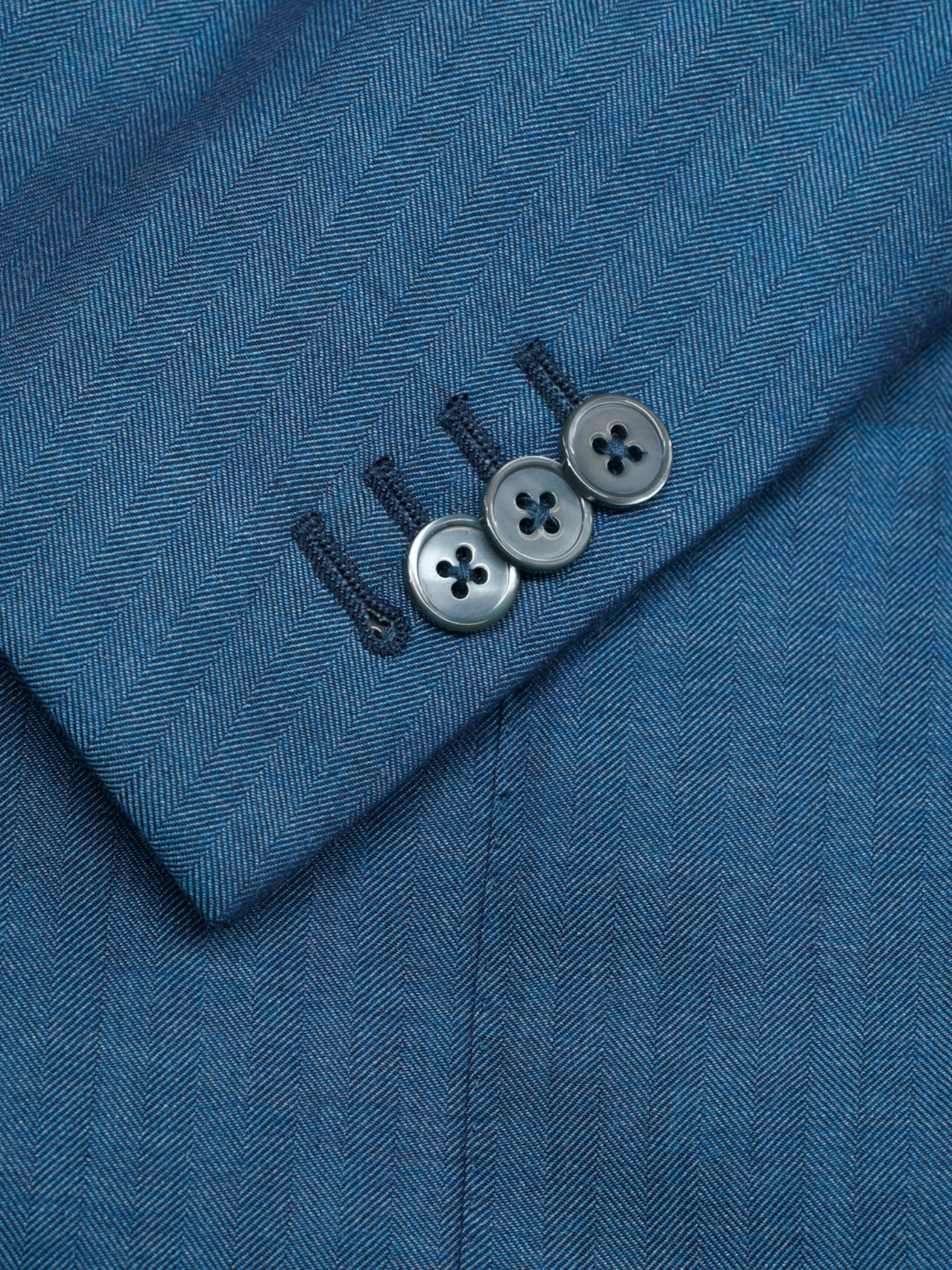 Ermenegildo Zegna Petrol Cashmere & Silk Herringbone Mila Jacket