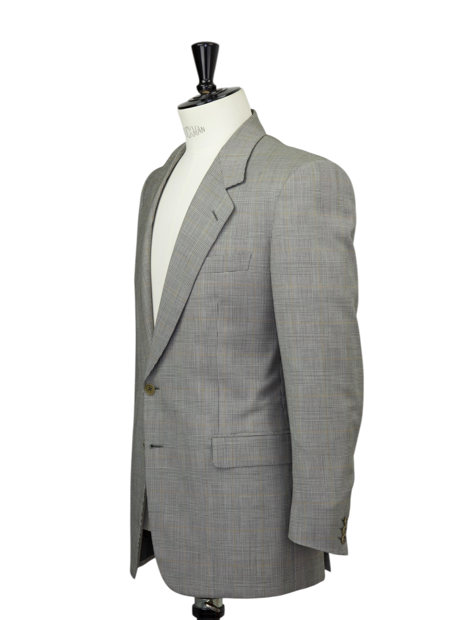 Brioni Vintage Grey Wool Prince of Wales Check Suit