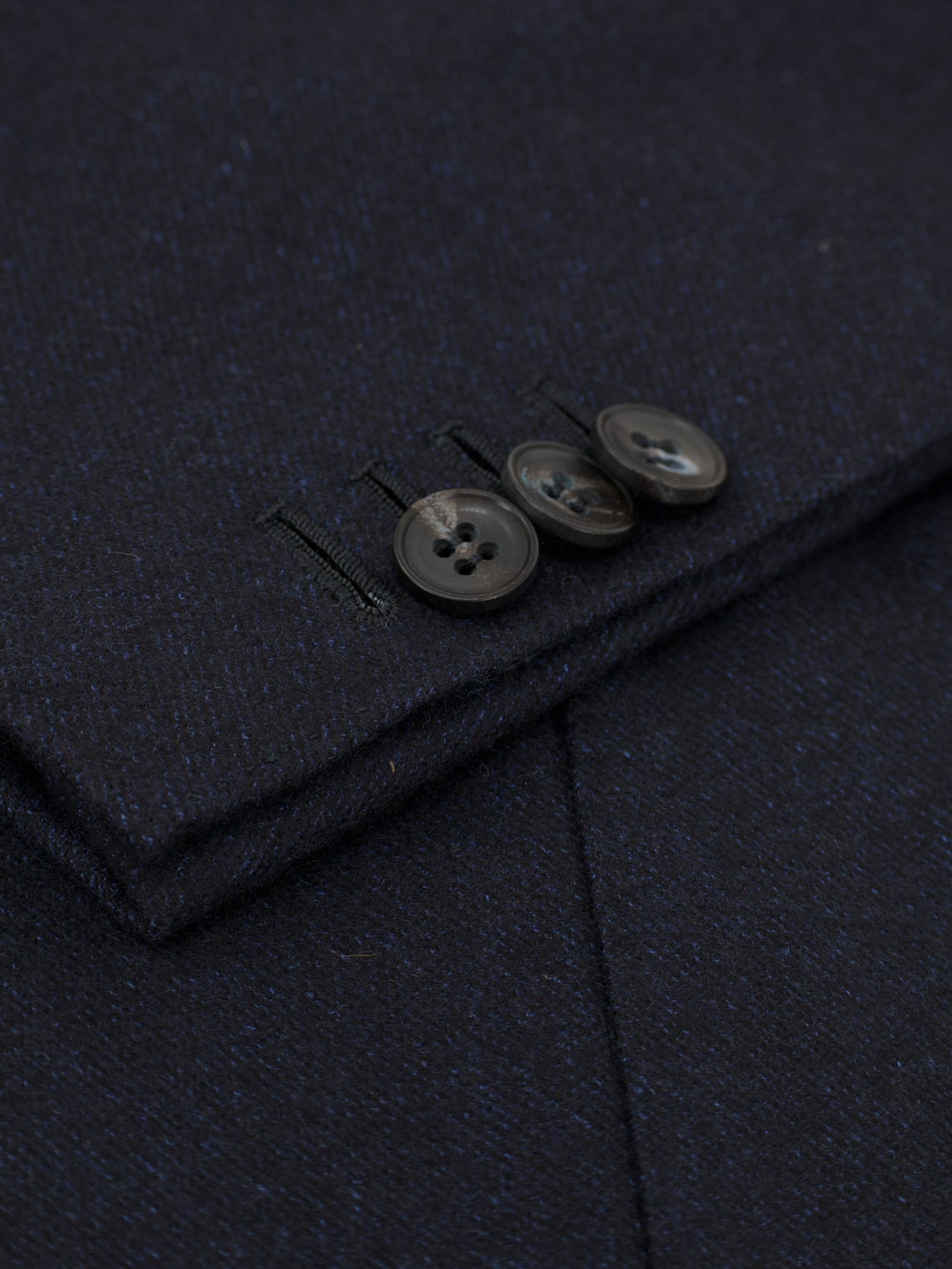 Kiton Navy Pure Cashmere Micro-Pattern Sartorial Winter Suit