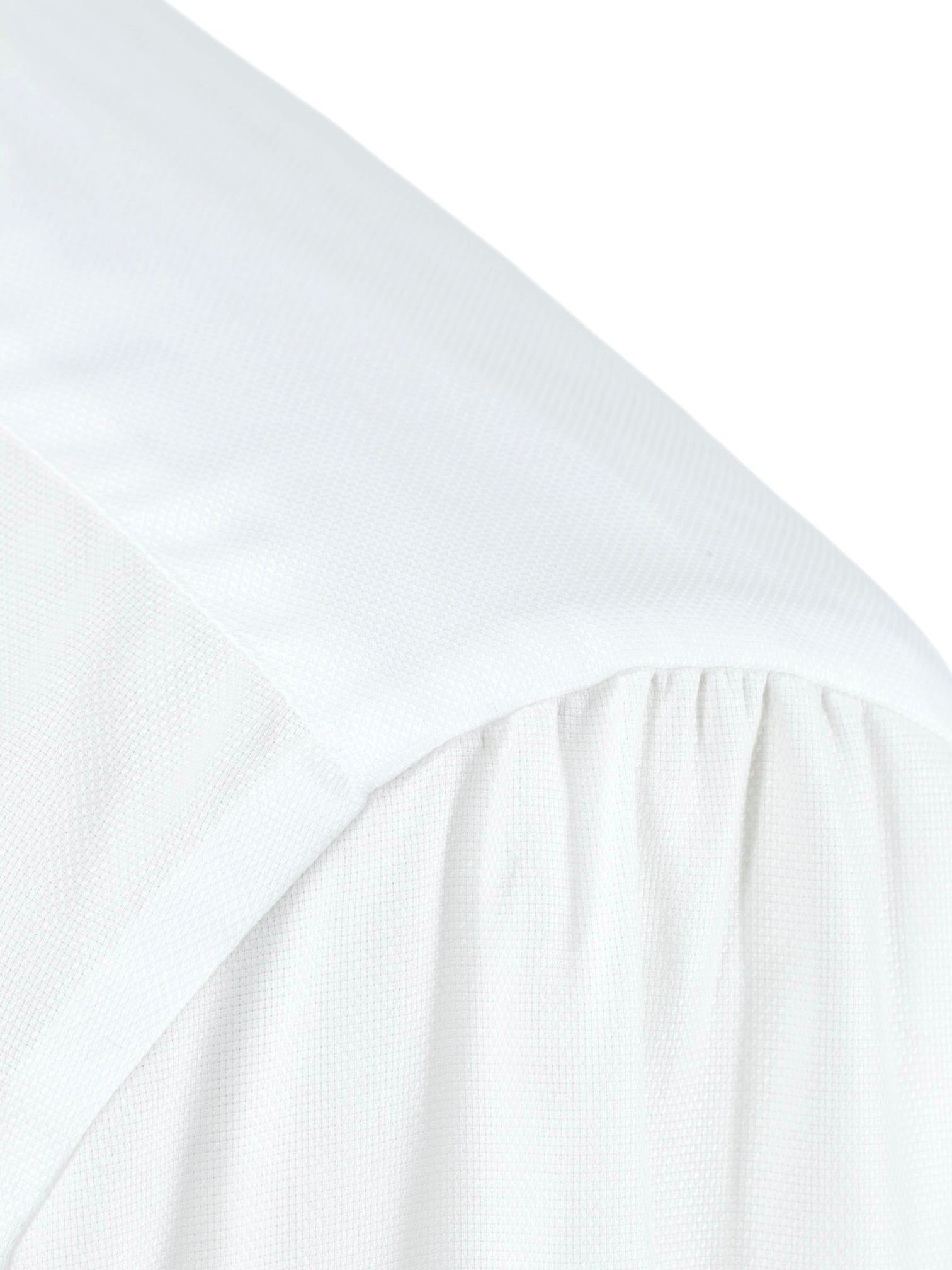Fray White Lightweight-Cotton Button-Down Pinpoint Shirt