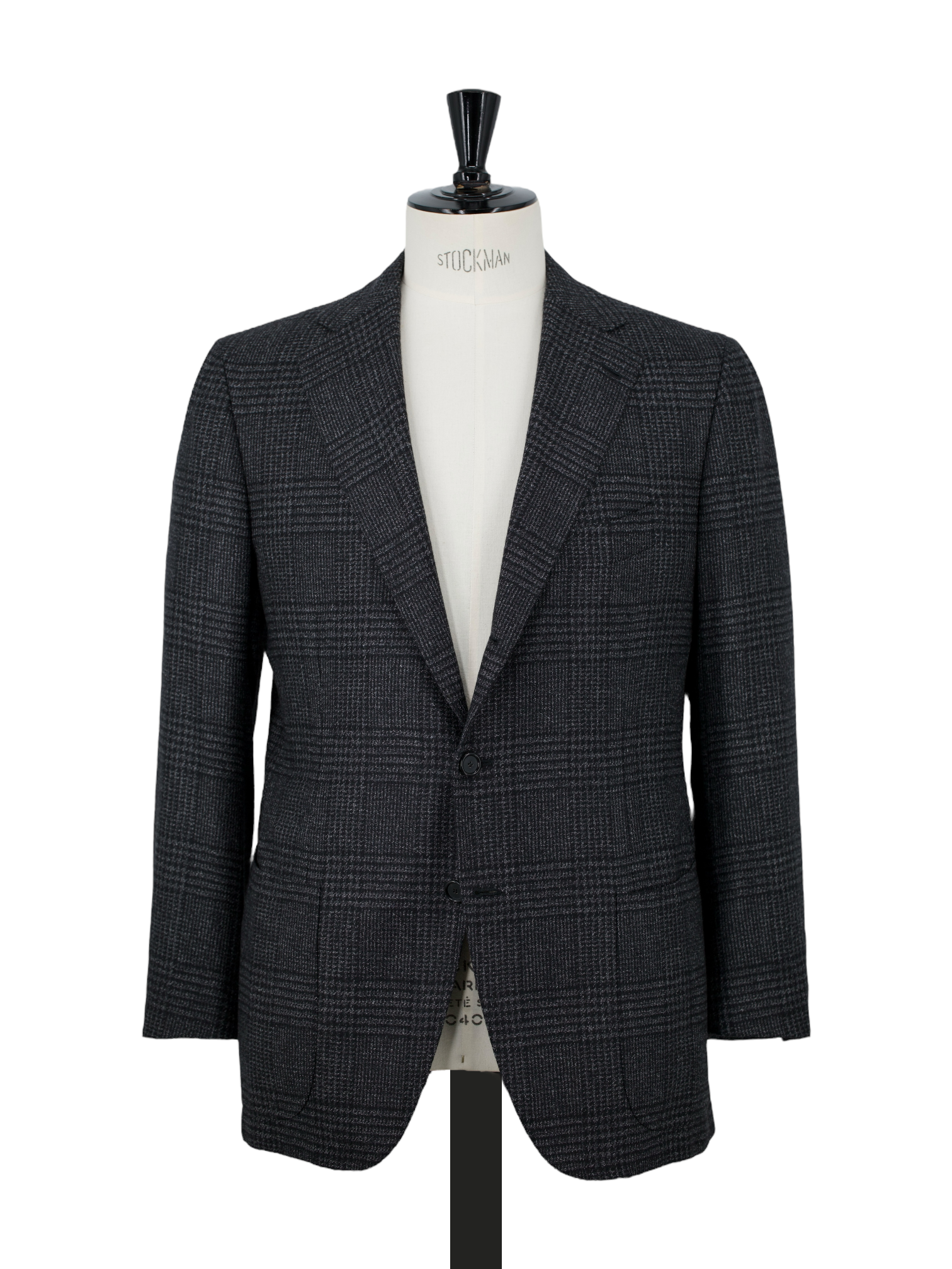 Cesare Attolini Dark Grey Super 120's Prince of Wales Jacket
